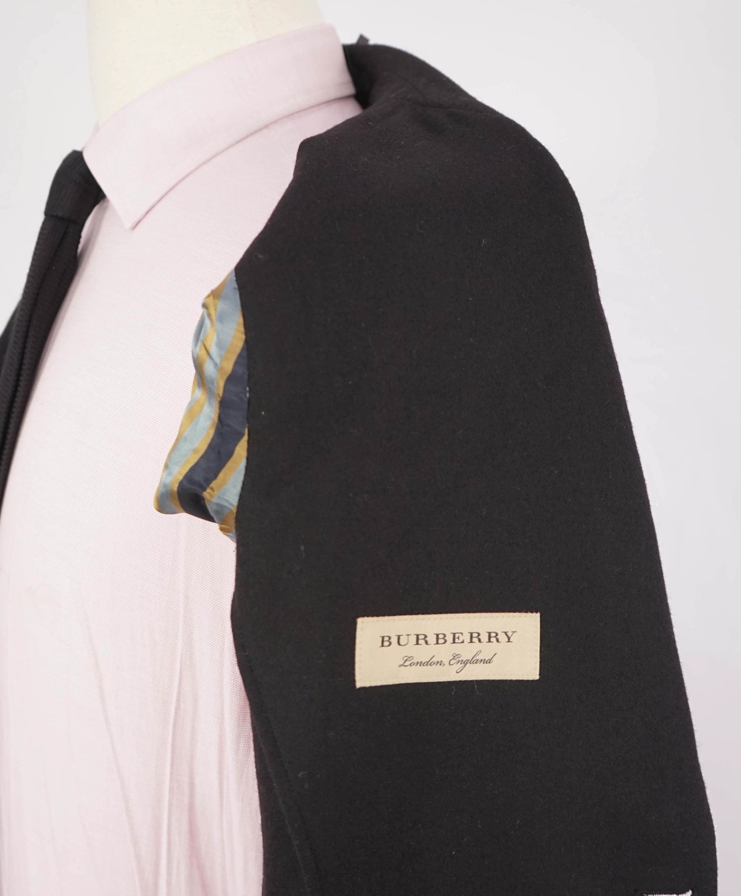 $2,495 BURBERRY LONDON - Wool Black CREST Blazer Jacket - 40R
