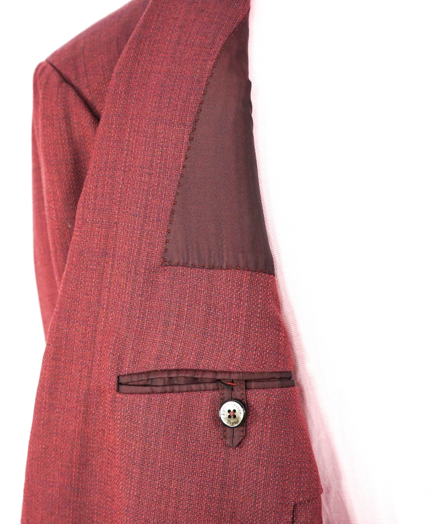 $3,295 ZEGNA - "HIGH PERFORMANCE" Red Unlined Blazer - 42R