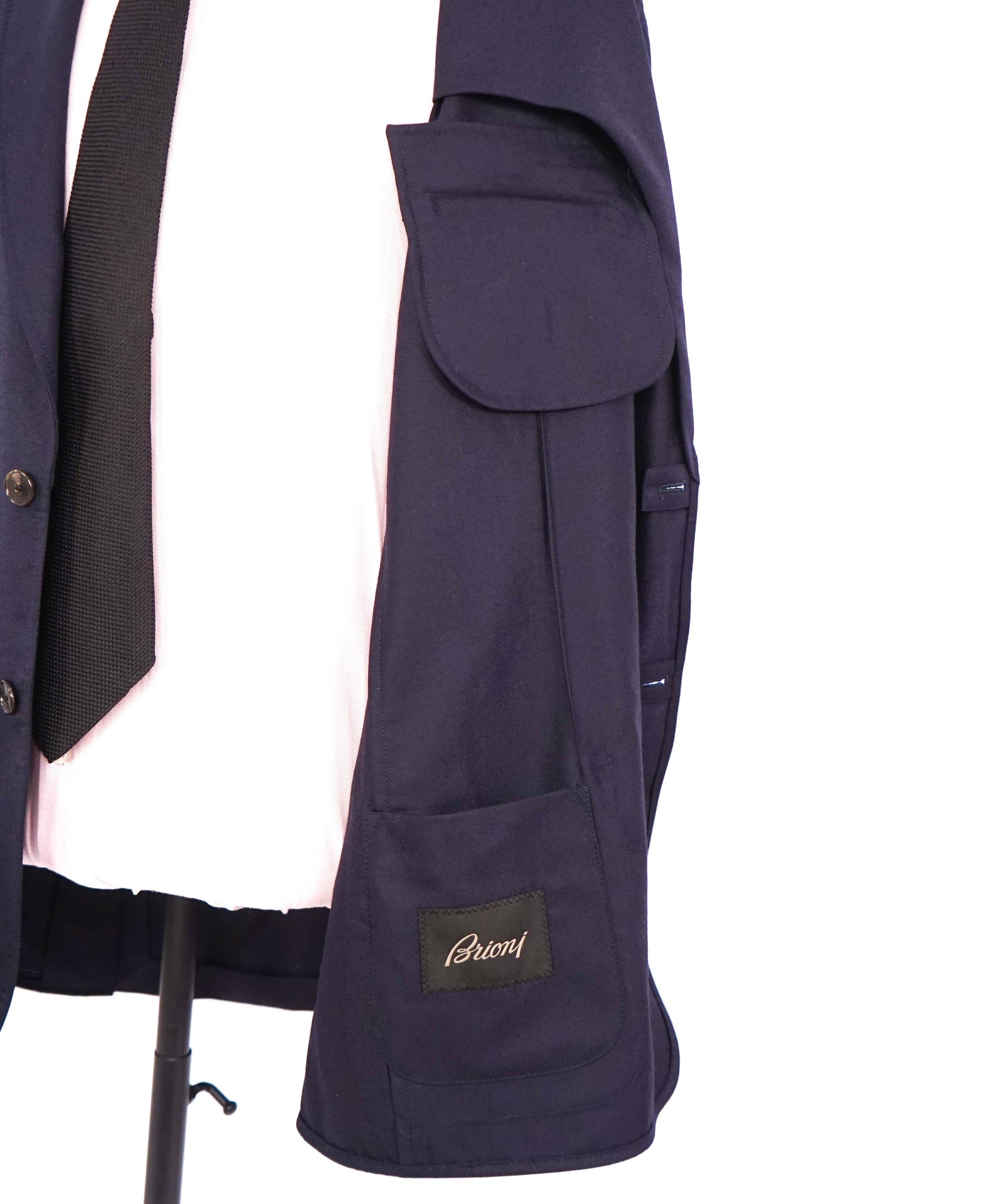 $5,300 BRIONI - Wool Navy Blue Sport Jacket - XXL