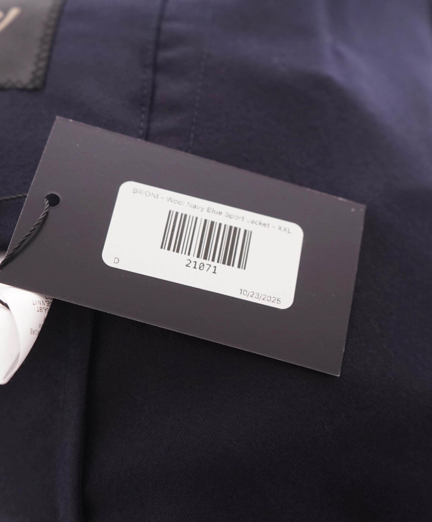 $5,300 BRIONI - Wool Navy Blue Sport Jacket - XXL