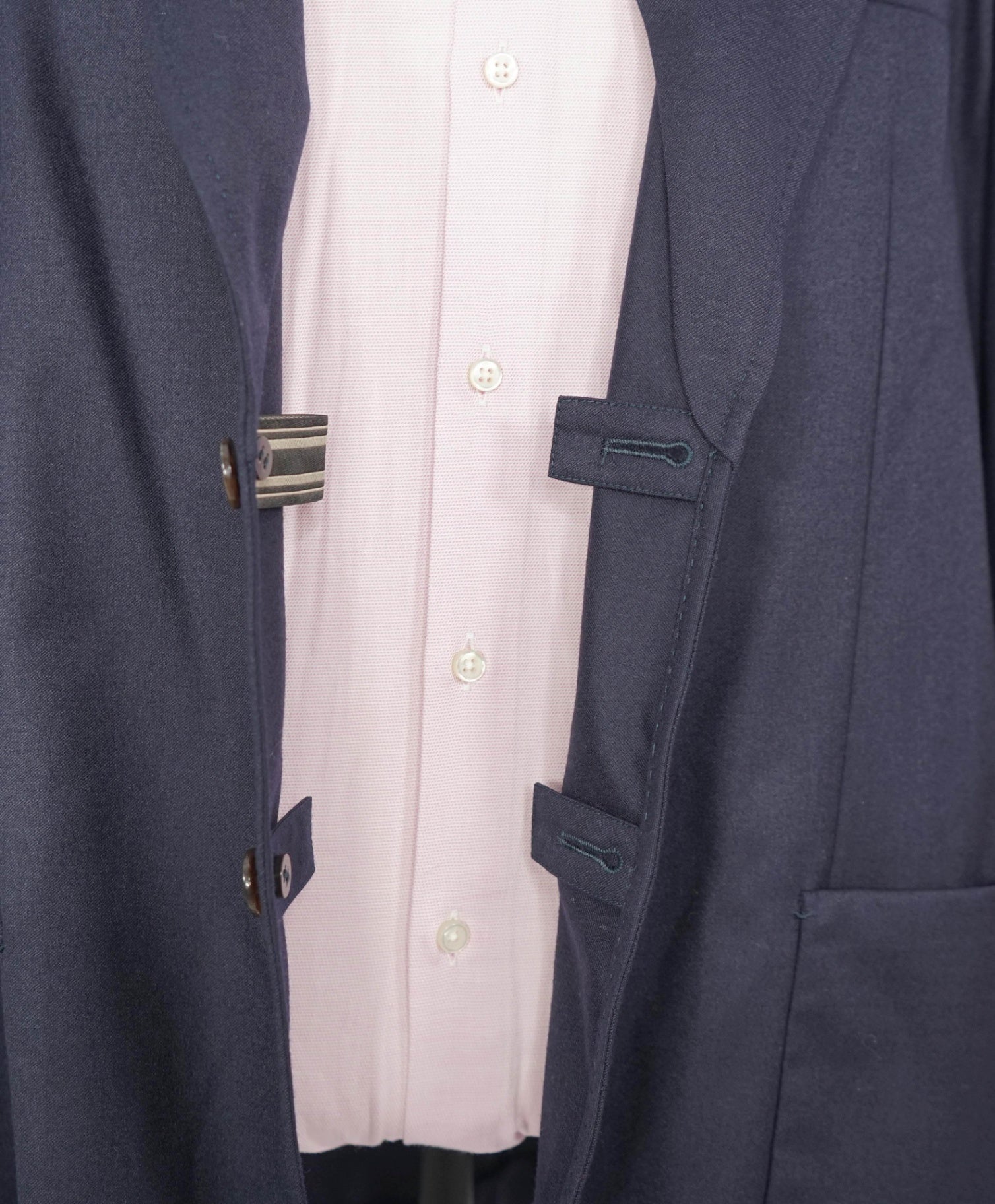 $5,300 BRIONI - Wool Navy Blue Sport Jacket - XXL