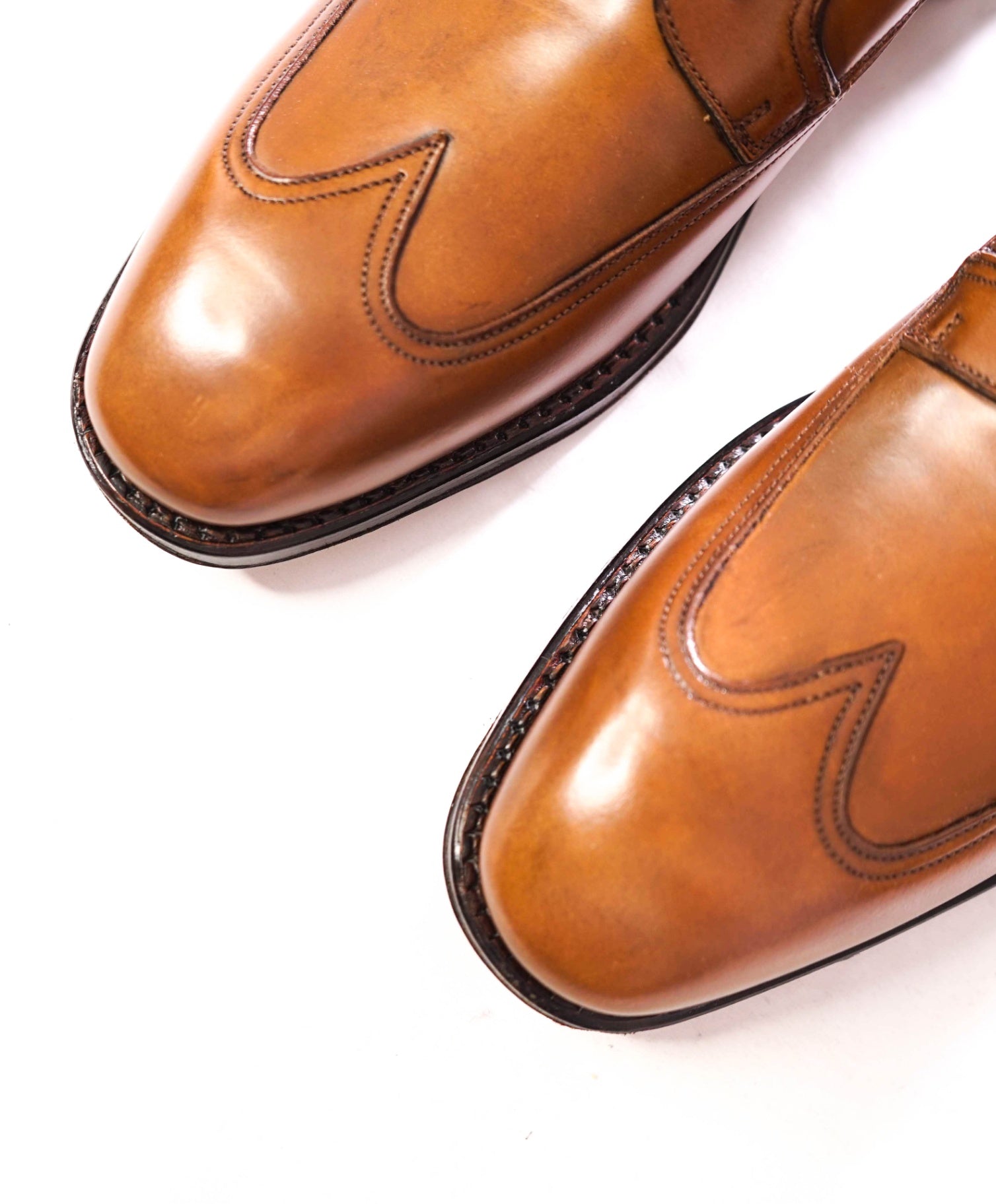 $1,250 FERRAGAMO - "TRAMEZZA" Walnut Brown "CANDIDO" - 7.5 D