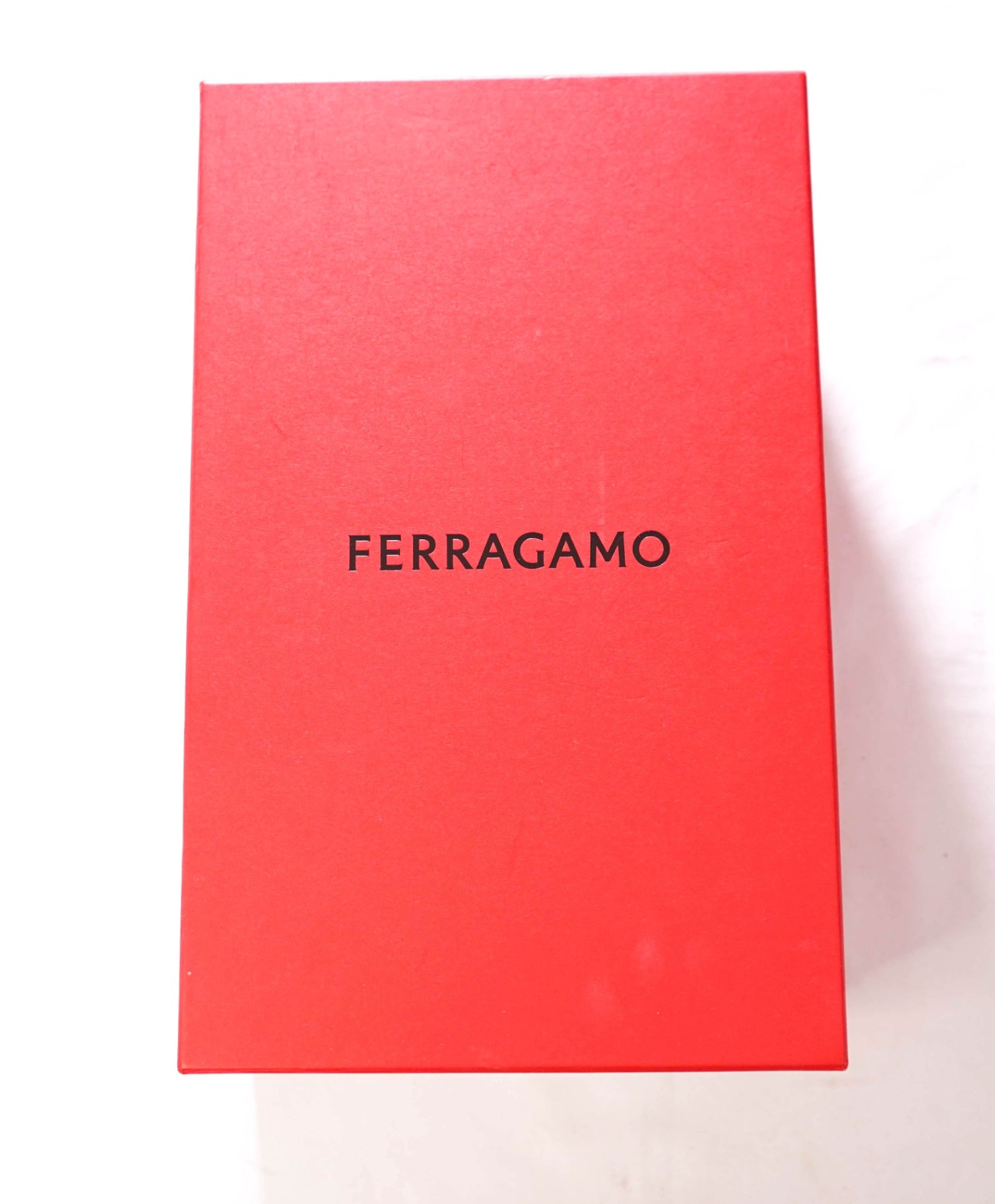 $950 FERRAGAMO - Black Patent Leather "DEAL" Loafers - 9 EE