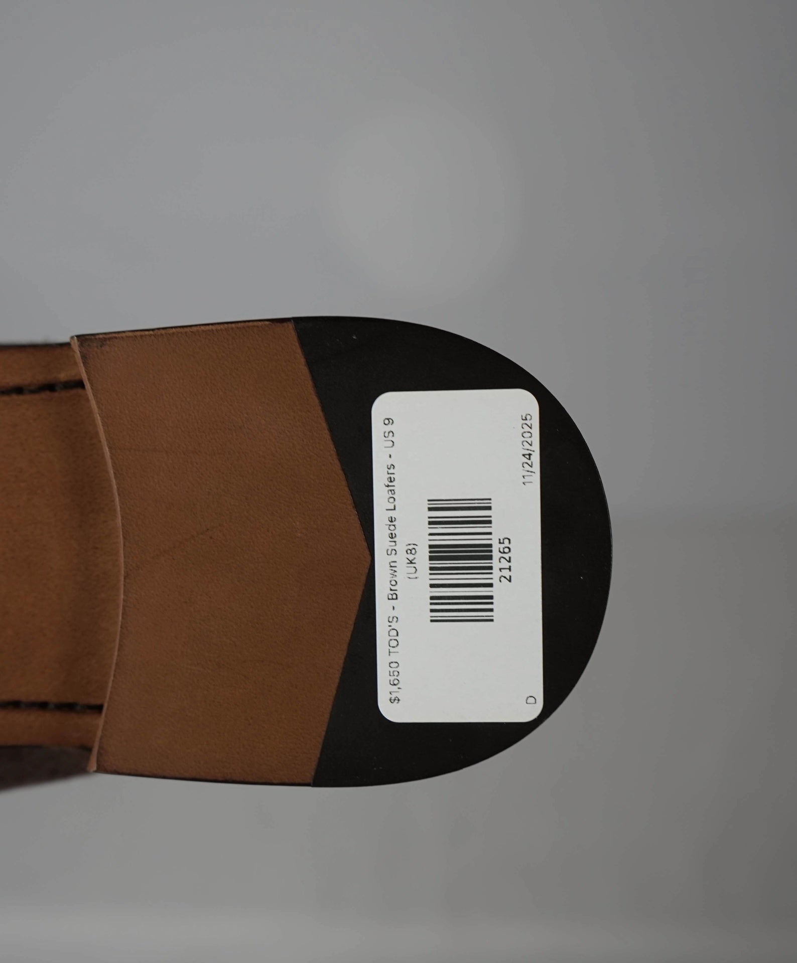$750 TOD'S - Brown Suede Moc Penny Loafers - US 9 (UK8)