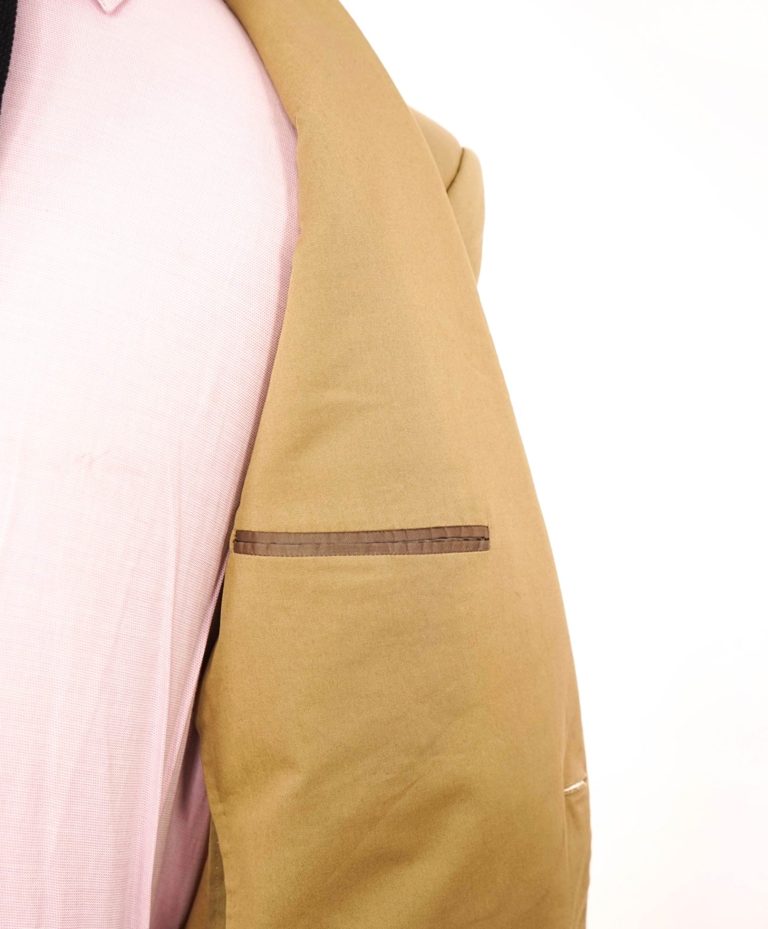 $2,495 RALPH LAUREN PURPLE LABEL - "ANTHONY" Khaki Cotton - 42L