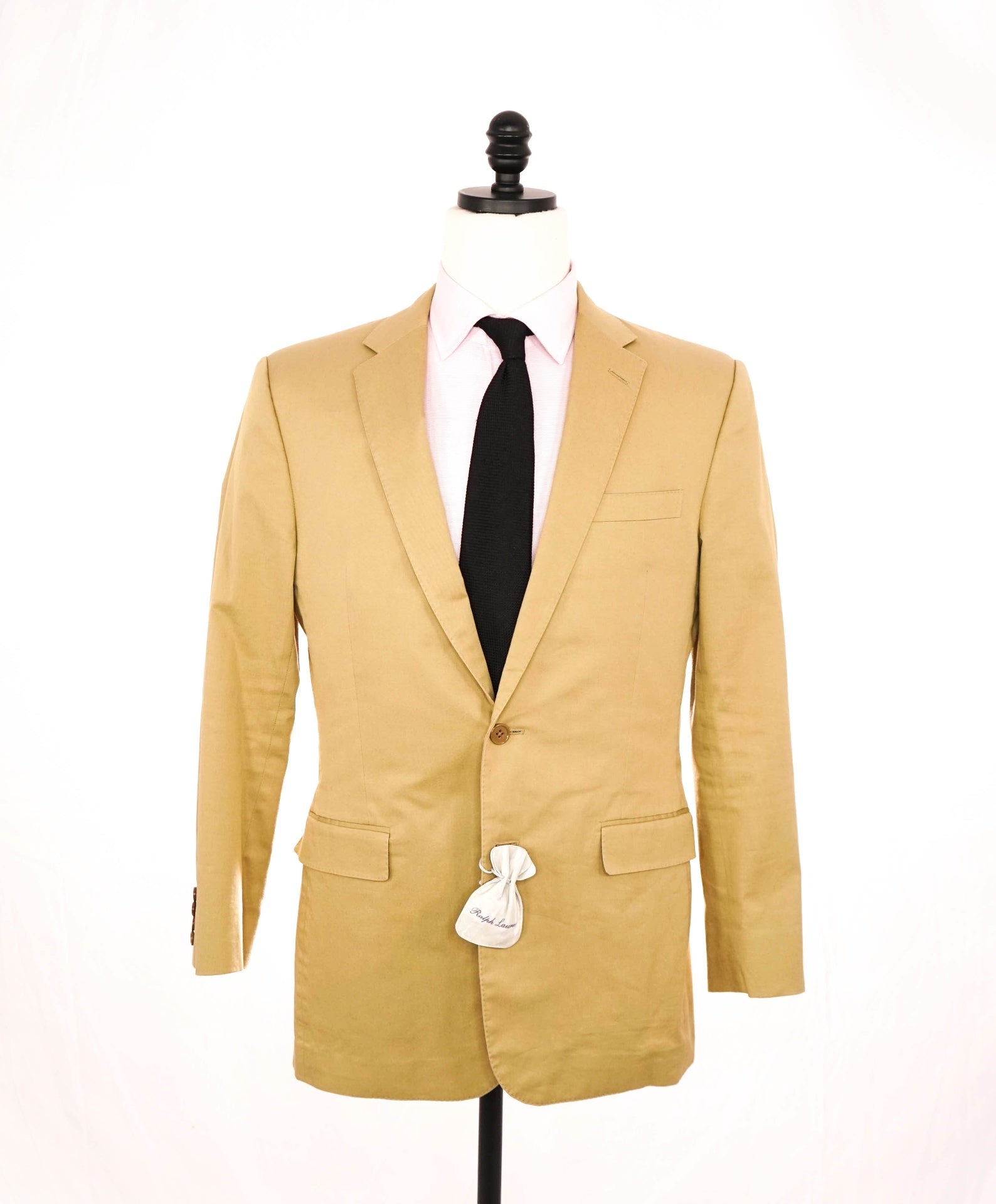 $2,495 RALPH LAUREN PURPLE LABEL - "ANTHONY" Khaki Cotton - 42L