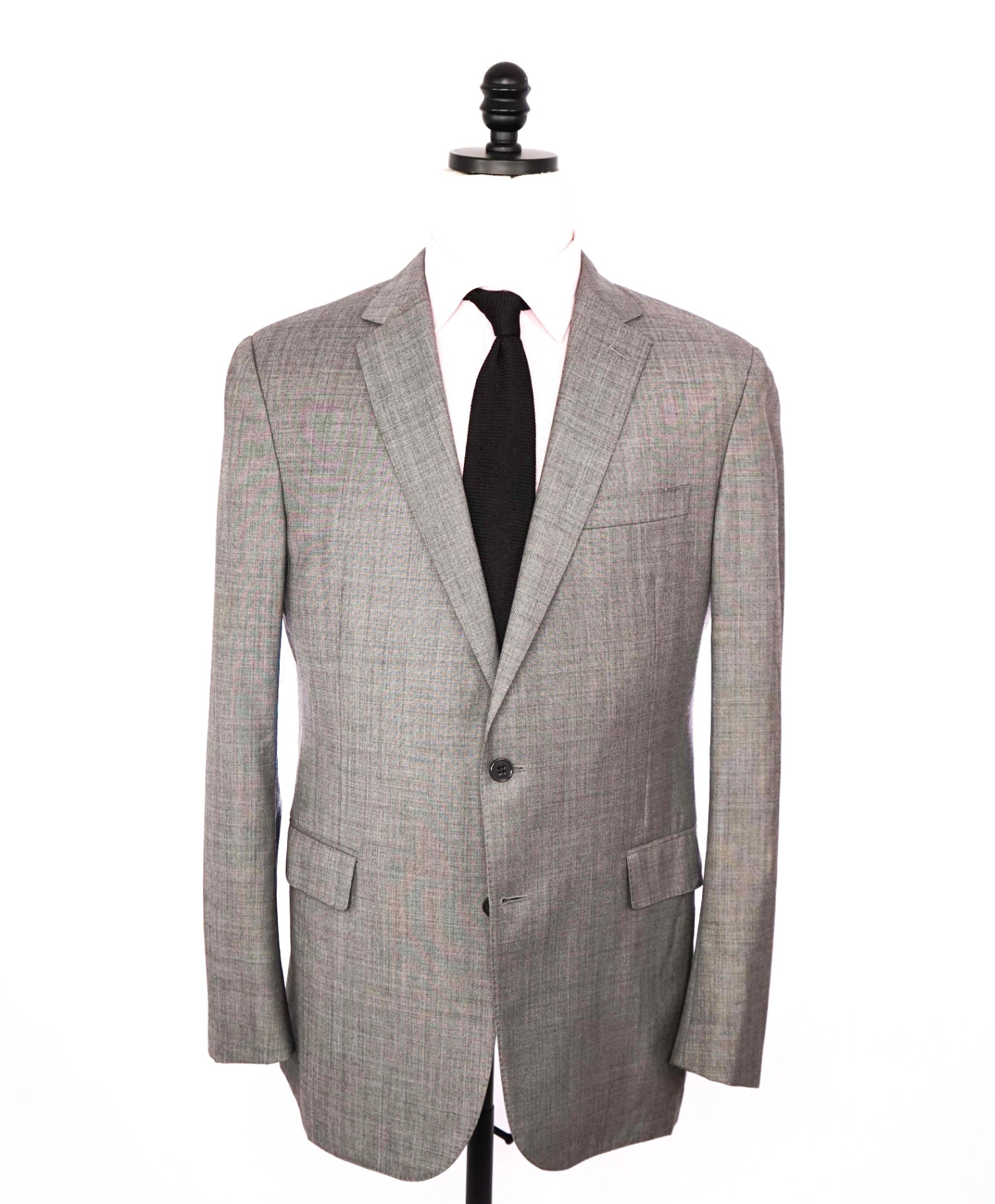 $2,395 RALPH LAUREN PURPLE LABEL - "NIGEL" Gray Wool Blazer- 42L