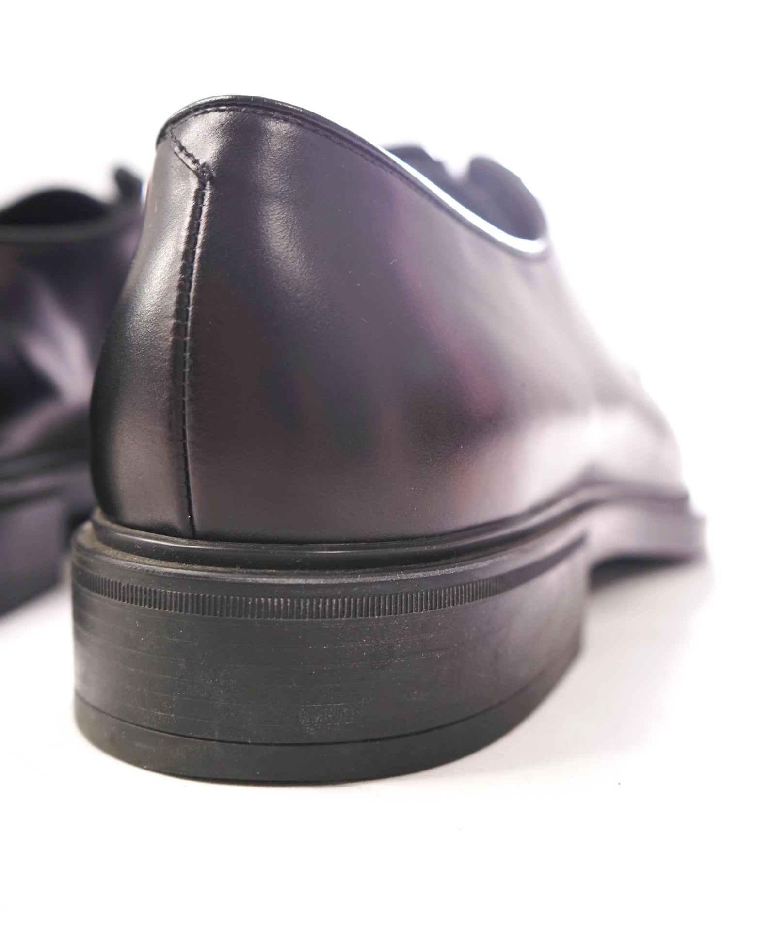 $1,150 PRADA - Black Leather Lug-Sole Derby - US 12 (UK11)