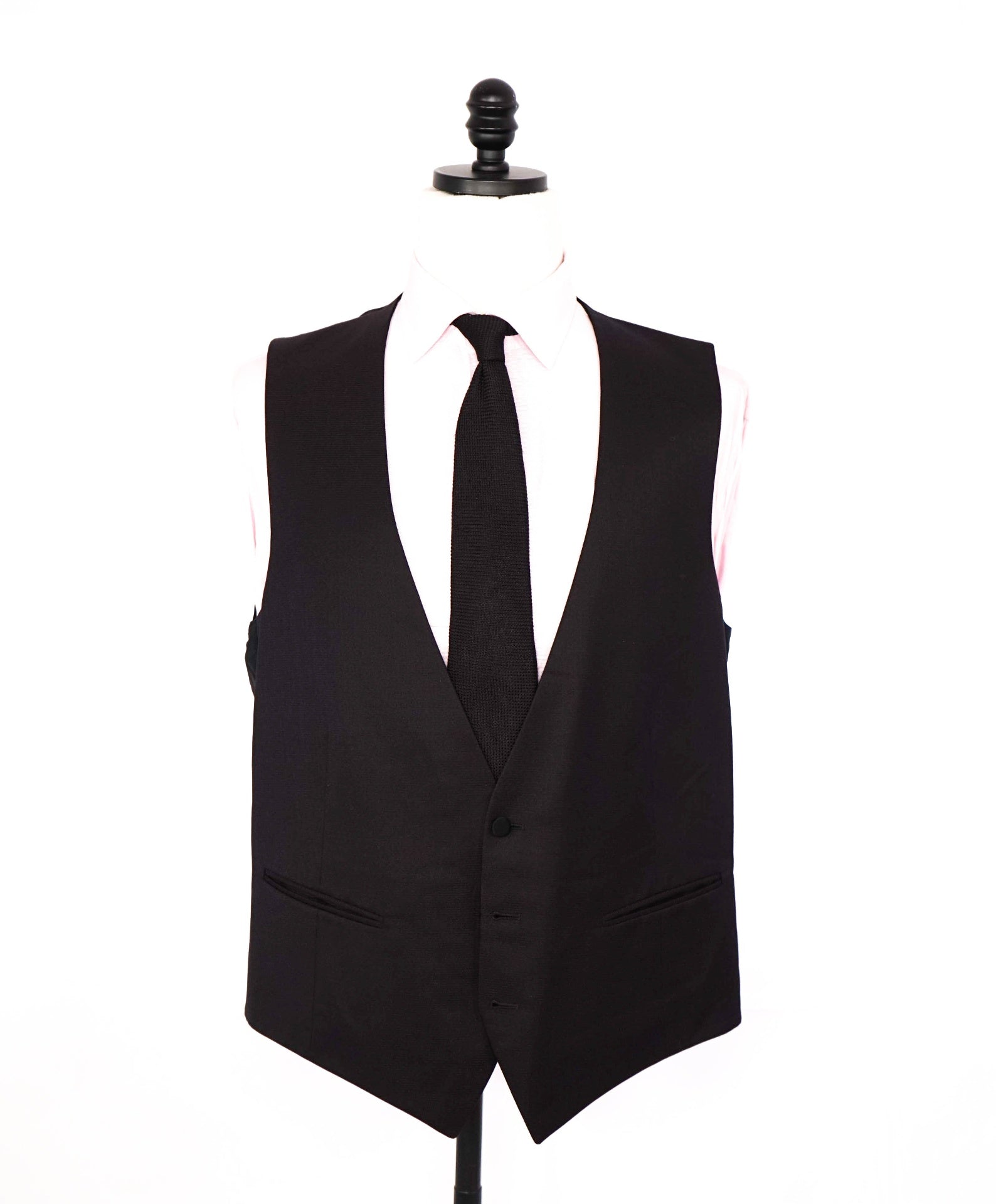 $895 ZEGNA - "Custom For JOE MANGANIELLO" Wool/Silk Vest - 46L