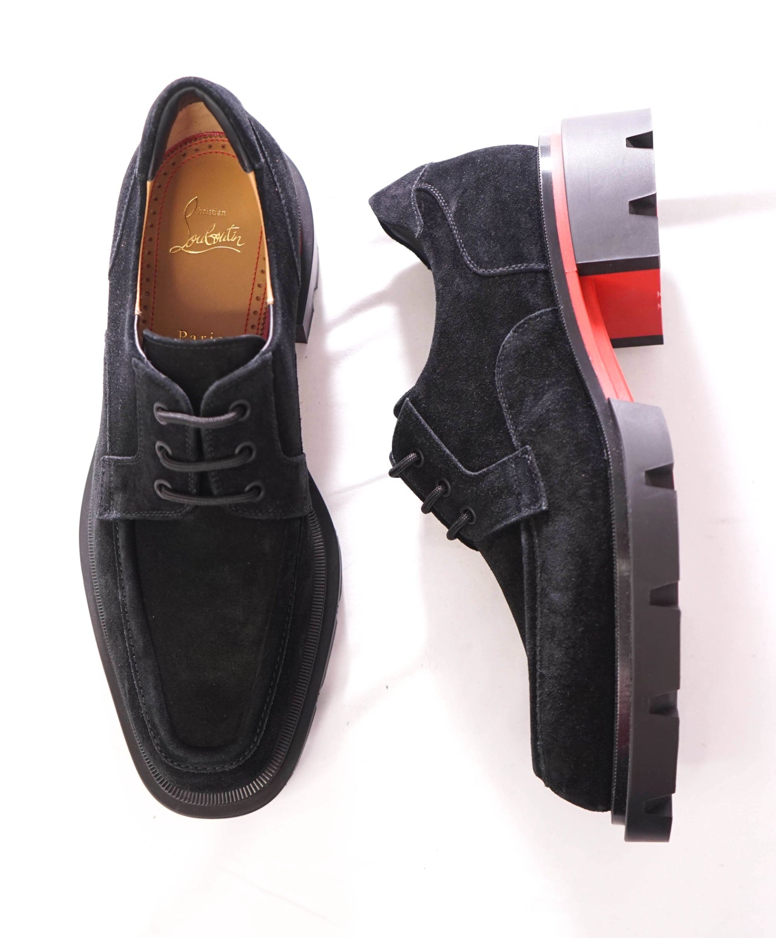 $1,195 CHRISTIAN LOUBOUTIN - "Our Georges L" Lug Sole Derby - US 9 (42EU)
