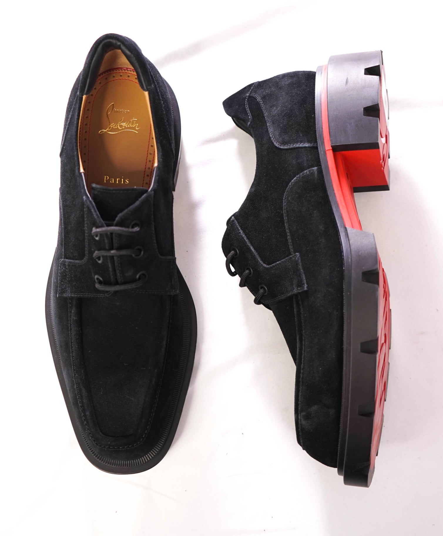 $1,195 CHRISTIAN LOUBOUTIN - "Our Georges L" Lug Sole Derby - US 13 (46EU)