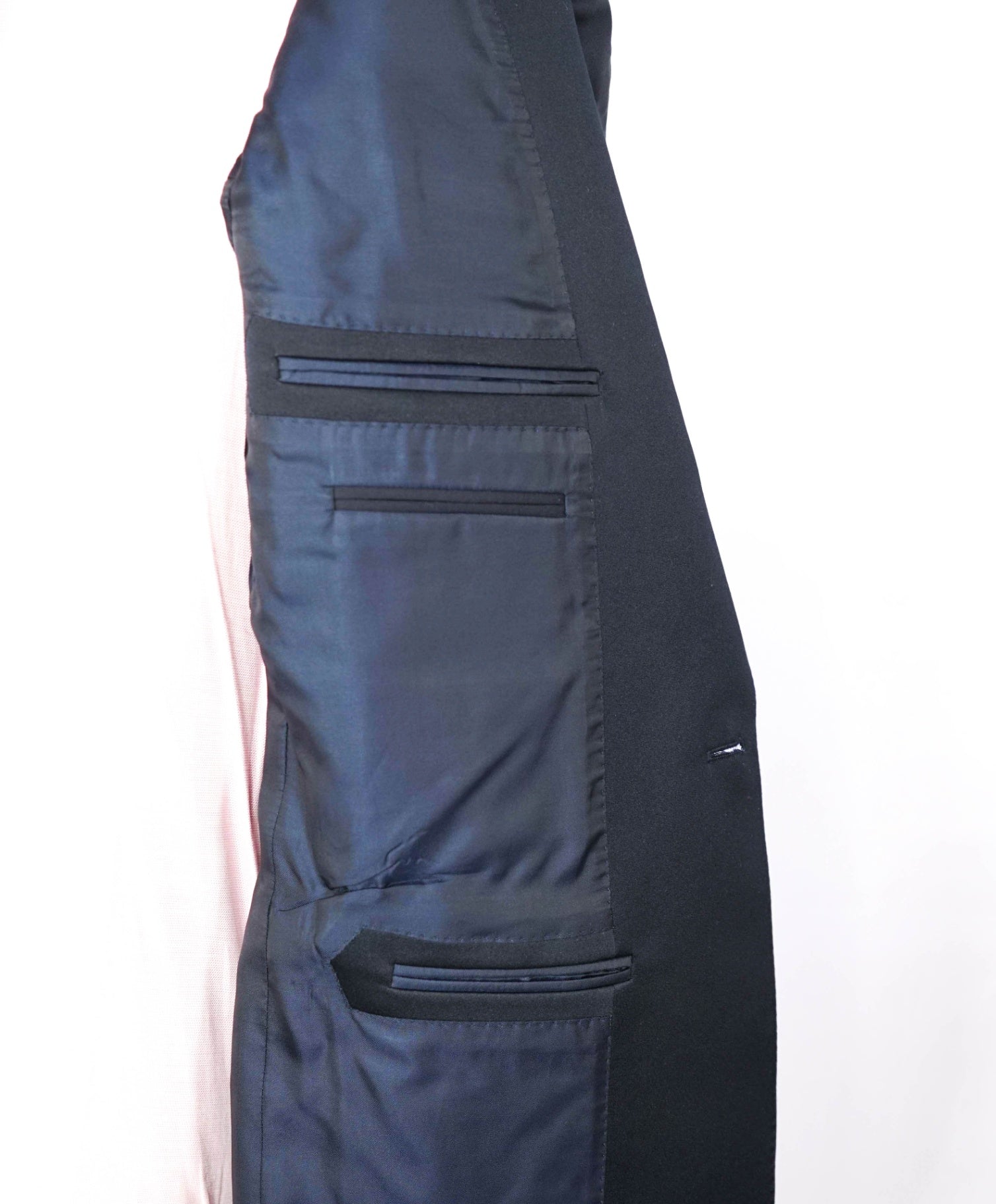 $3,295 ZEGNA - Navy Peak "TROFEO 600" Wool/Silk Dinner Jacket - 42R