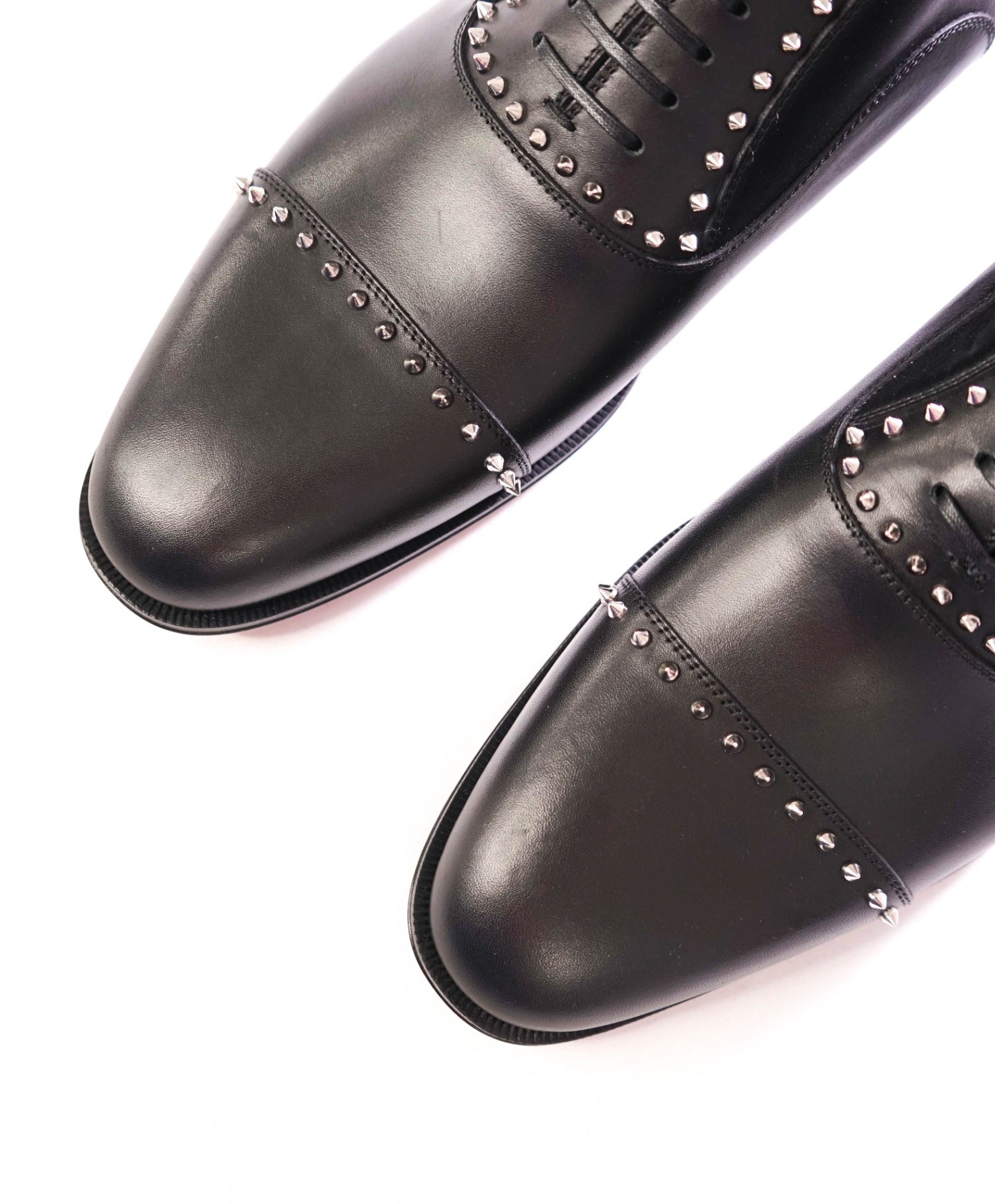 $1,200 CHRISTIAN LOUBOUTIN - *CLOOCLOO* Black Spike Oxfords - US 11.5 (44.5EU)