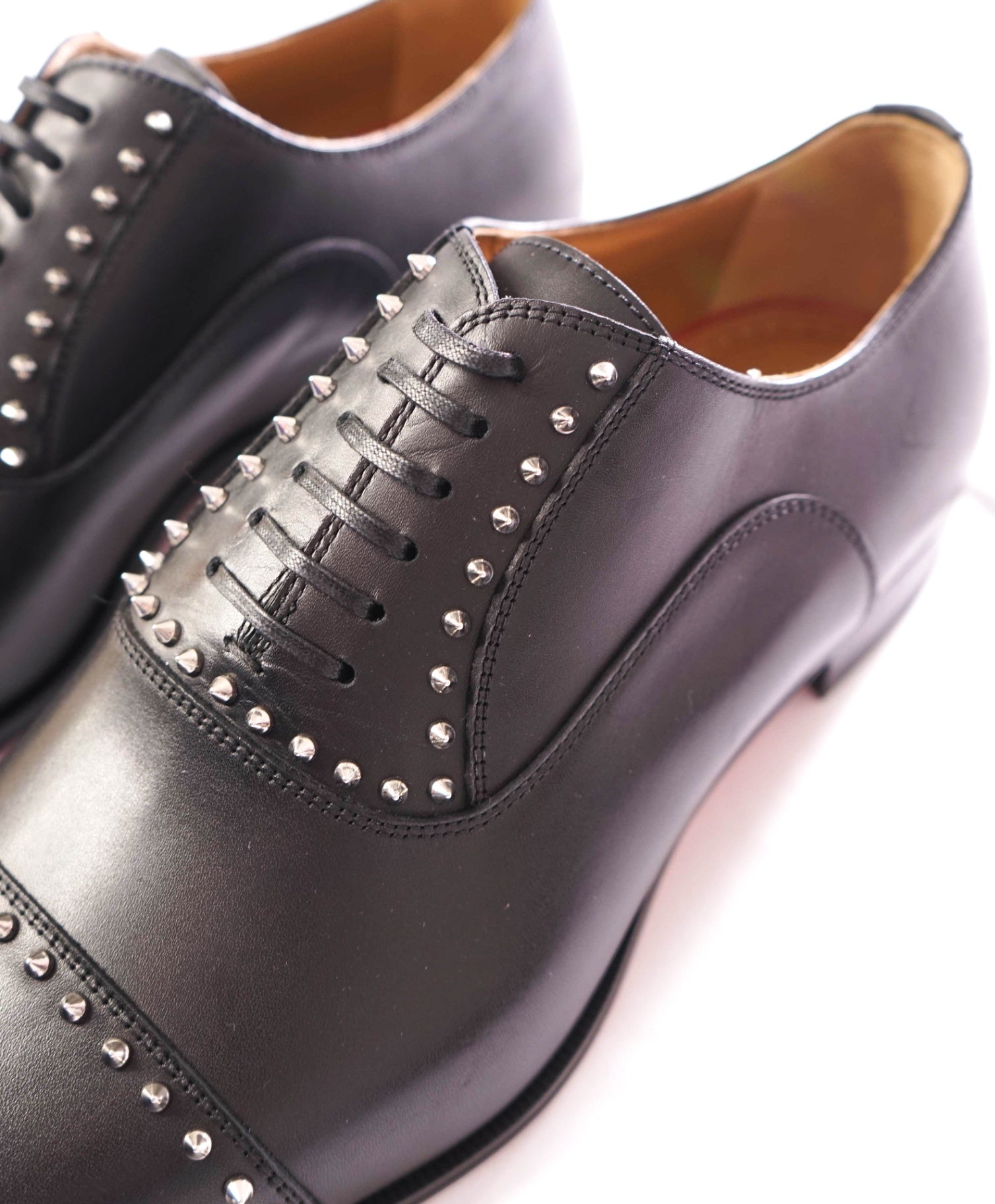 $1,200 CHRISTIAN LOUBOUTIN - *CLOOCLOO* Black Spike Oxfords - US 9 (42EU)