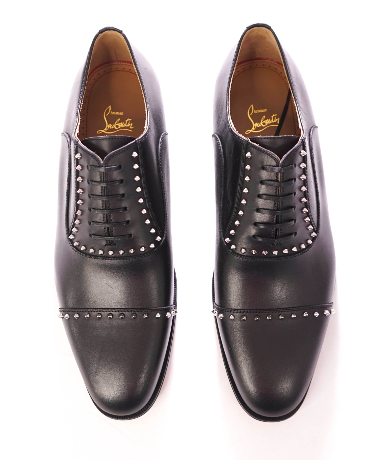 $1,200 CHRISTIAN LOUBOUTIN - *CLOOCLOO* Black Spike Oxfords - US 11.5 (44.5EU)