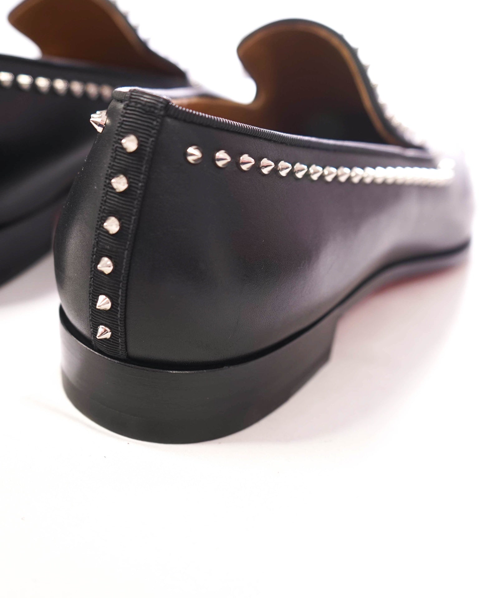$1,200 CHRISTIAN LOUBOUTIN - *DANDY CLOO* Black Spike Loafers - US 9.5 (EU42.5)