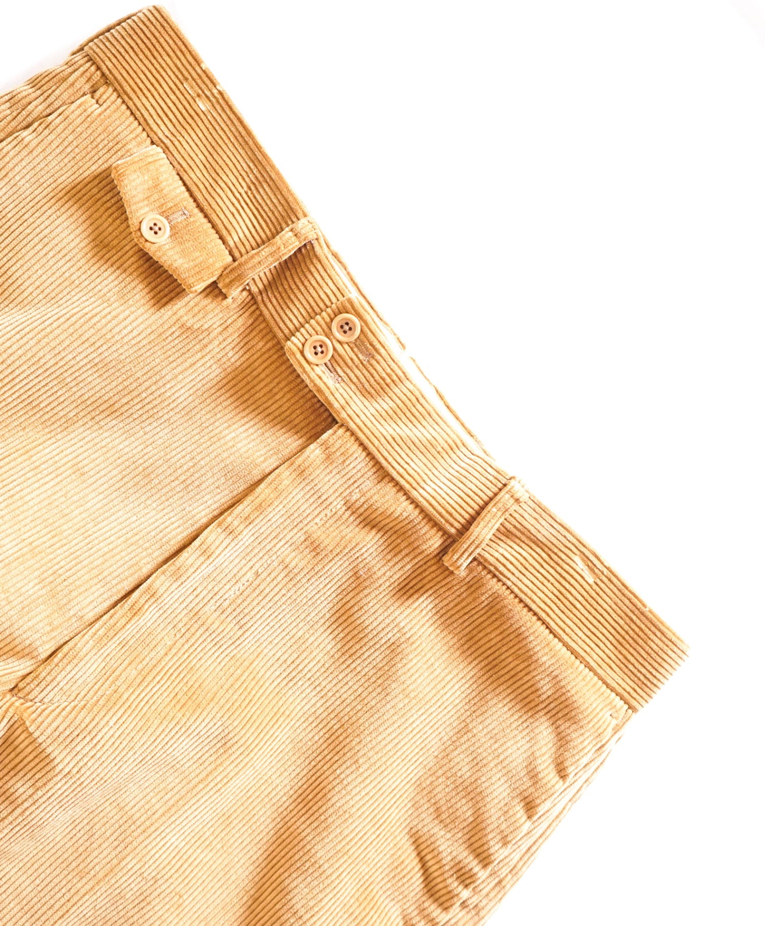 $350 FORT BELVEDERE - Camel "STANCLIFFE" Corduroy Trousers- 36W