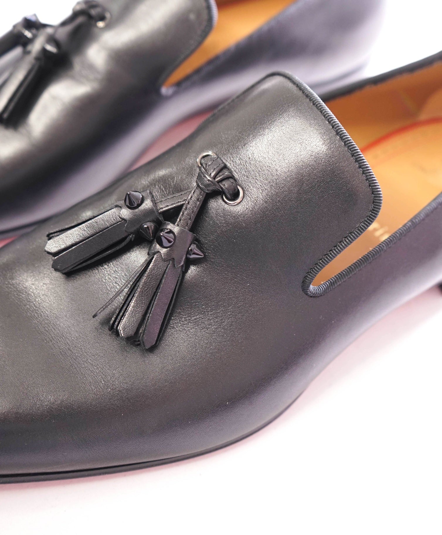 $1,050 CHRISTIAN LOUBOUTIN - *Dandelion* Spike Tassel Leather Loafers US 10.5 (43.5EU)