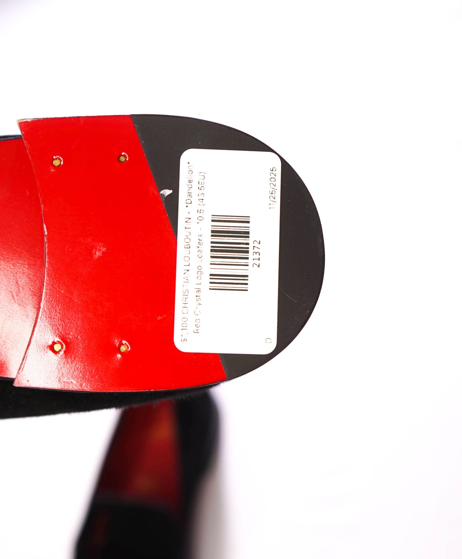 $1,100 CHRISTIAN LOUBOUTIN - *Dandelion Strass* Crystal Logo Loafers - 10.5 (43.5EU)