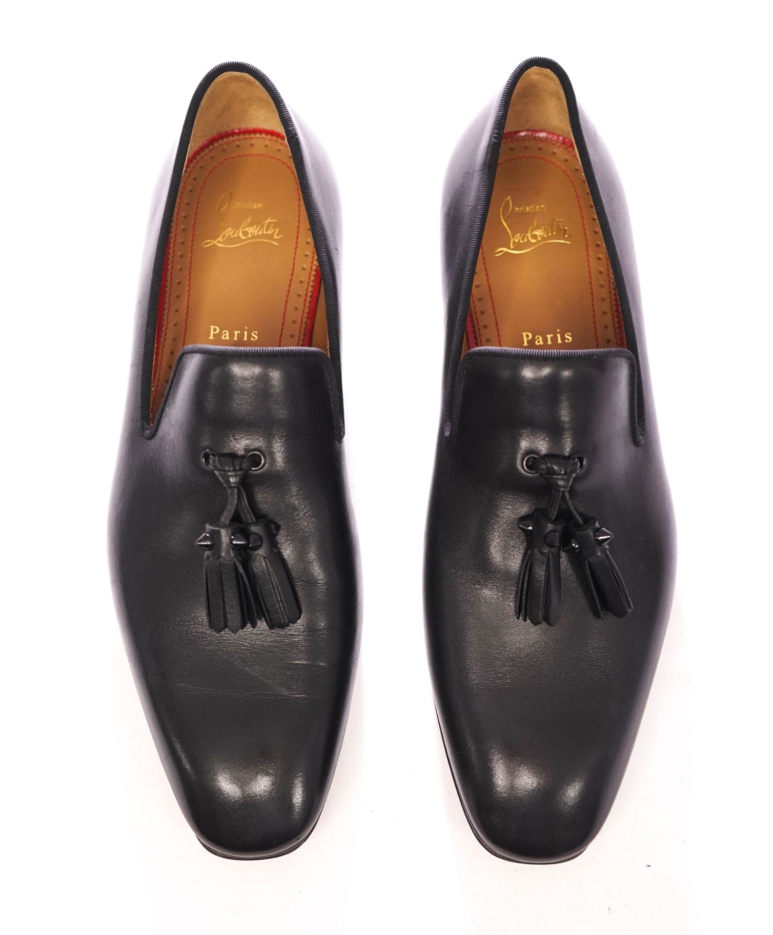 $1,050 CHRISTIAN LOUBOUTIN - *Dandelion* Spike Tassel Leather Loafers US 8 (41EU)