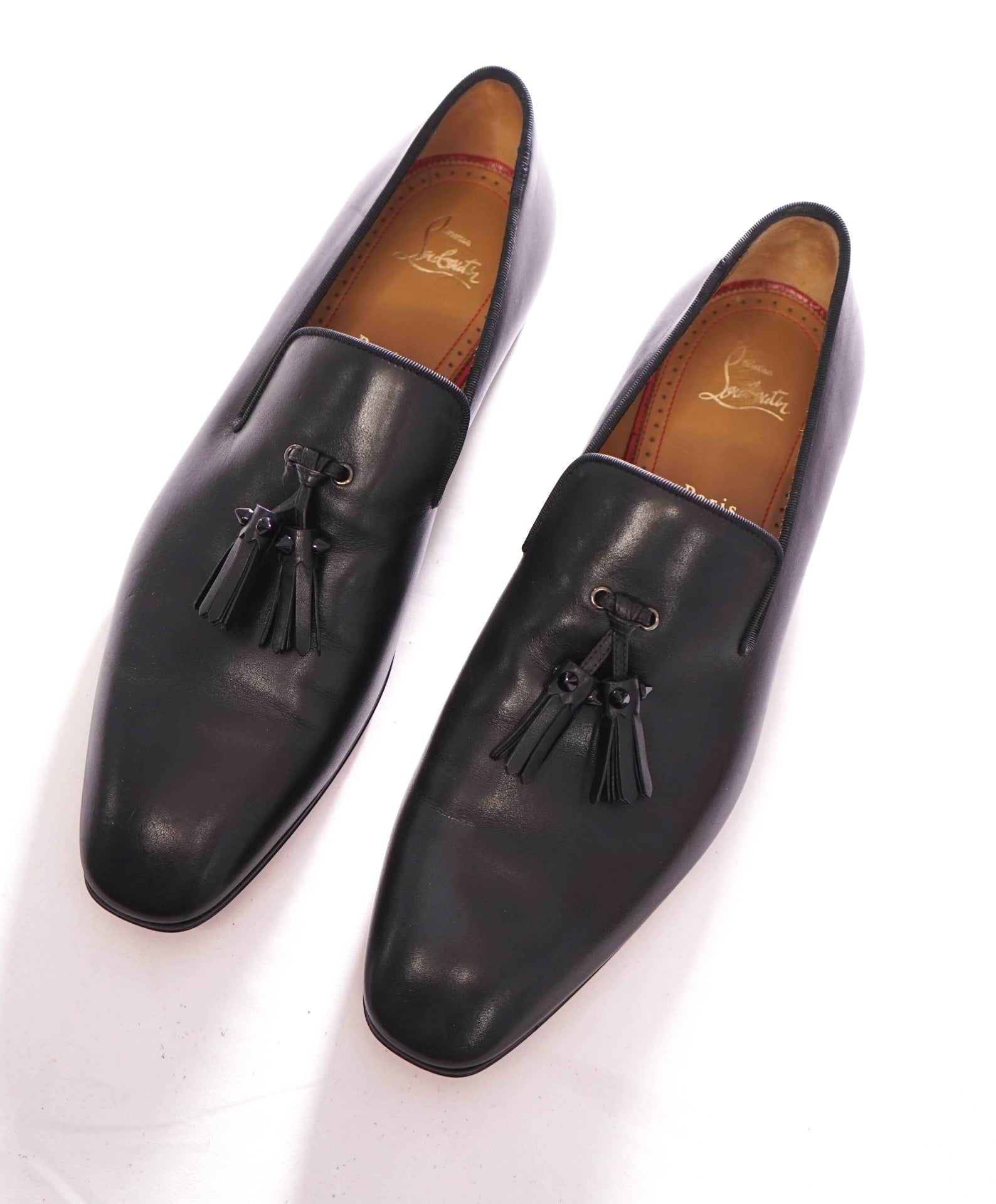 $1,050 CHRISTIAN LOUBOUTIN - *Dandelion* Spike Tassel Leather Loafers US 10.5 (43.5EU)