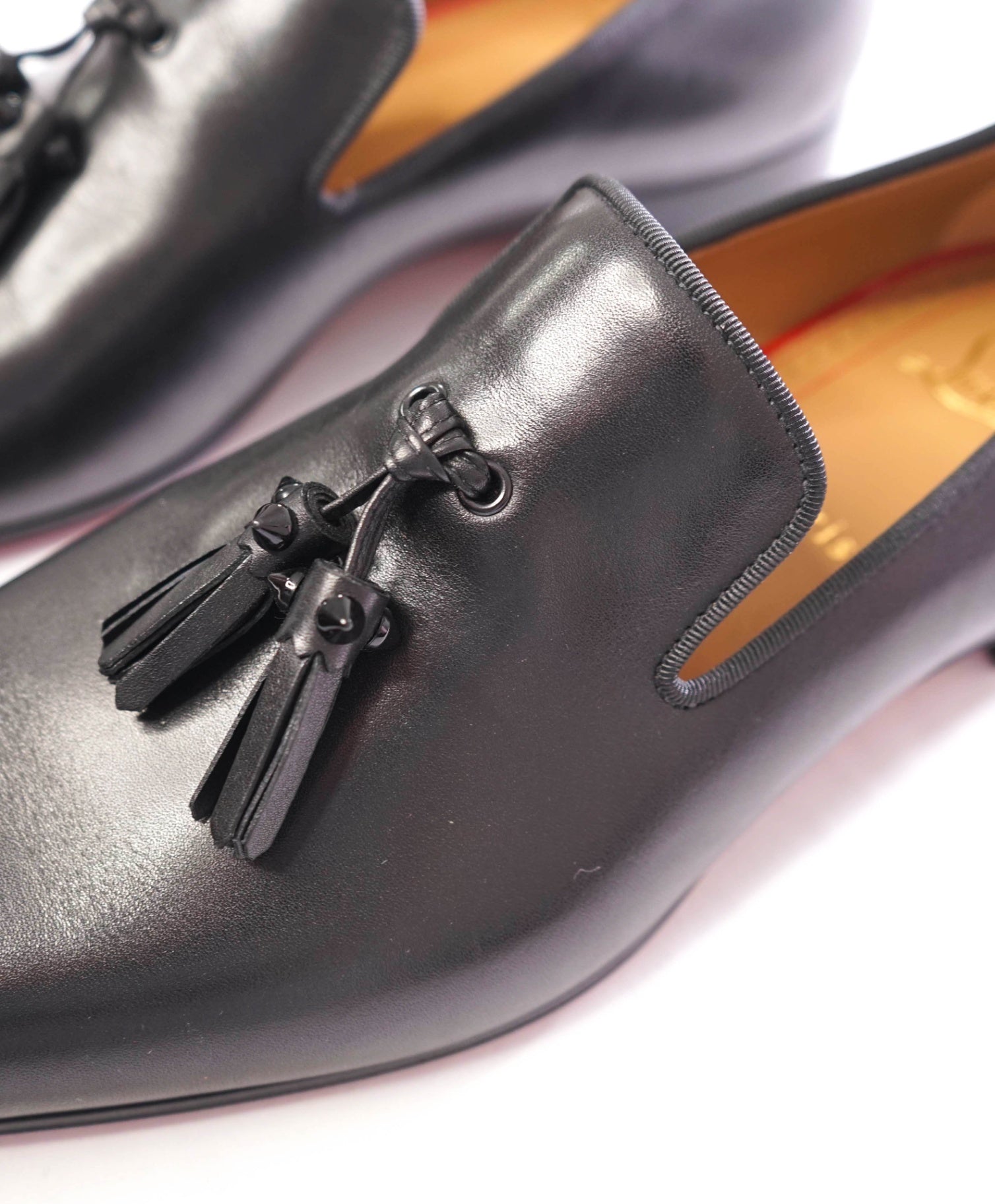 $1,050 CHRISTIAN LOUBOUTIN - *Dandelion* Spike Tassel Leather Loafers US 8 (41EU)