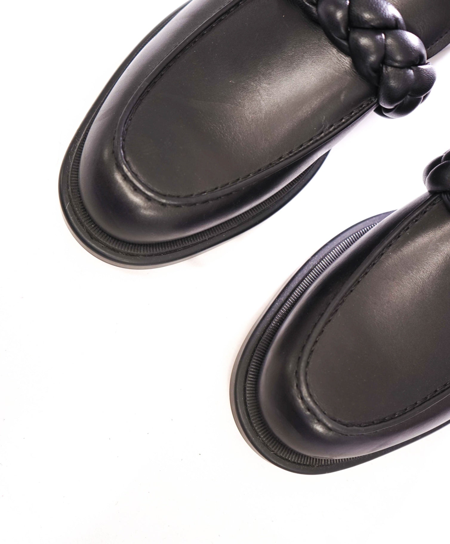 $1,095 Christian Louboutin - "URBINO" Mock Braid Loafers - US 10 (43EU)