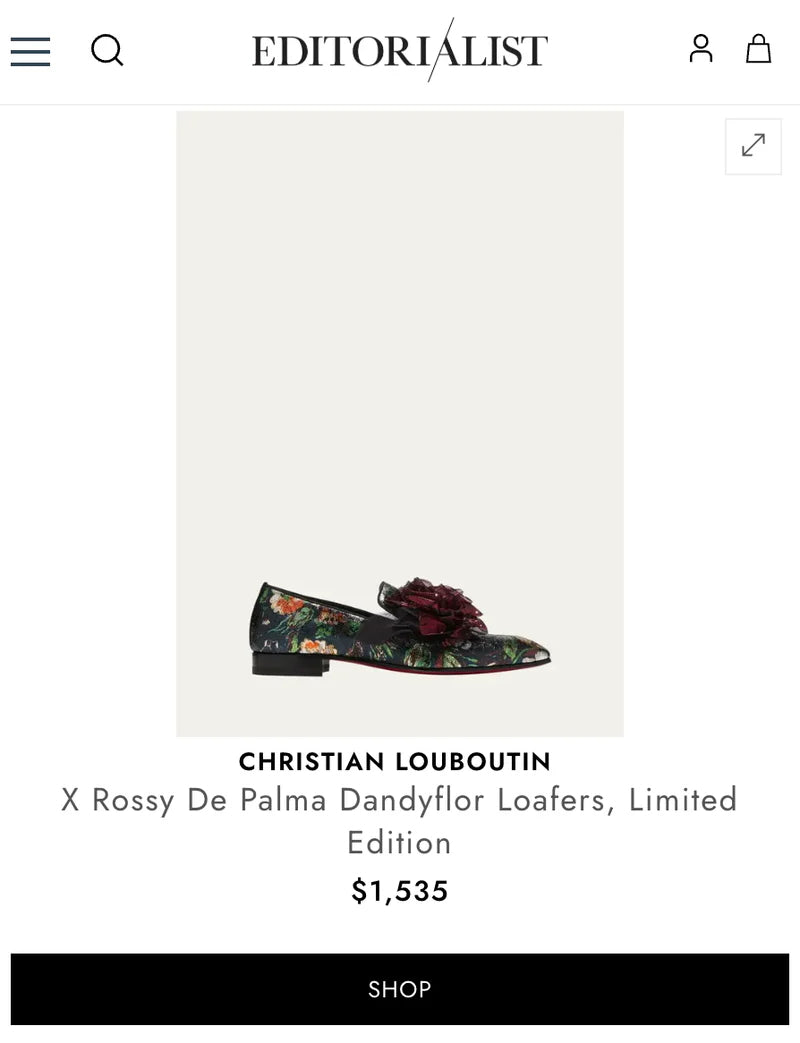 $1,535 Christian Louboutin "Edition limitée" Rossy De Palma - US 10 (43EU)