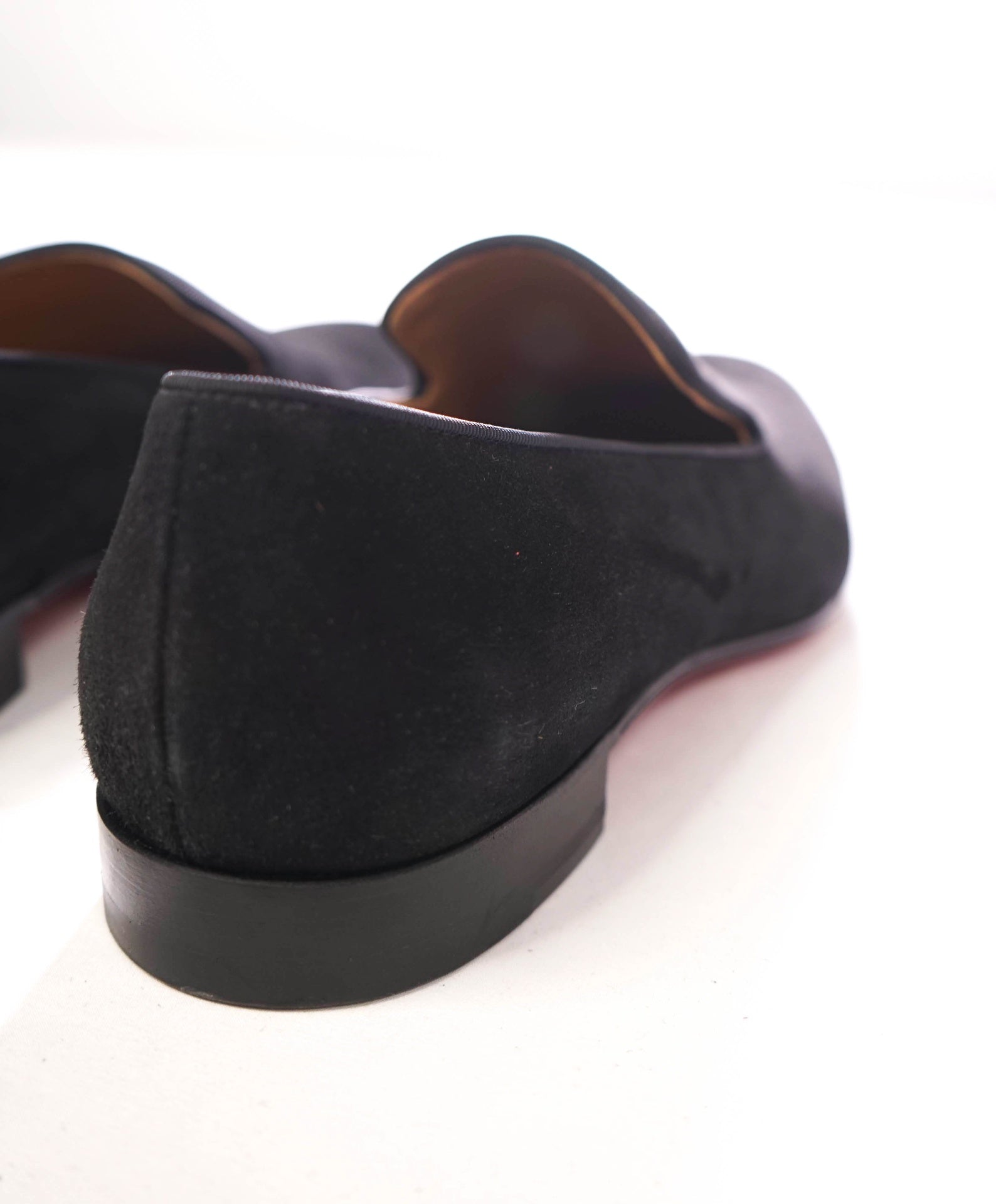 $1,050 CHRISTIAN LOUBOUTIN - Black Suede Loafers - US 10.5 (43.5EU)