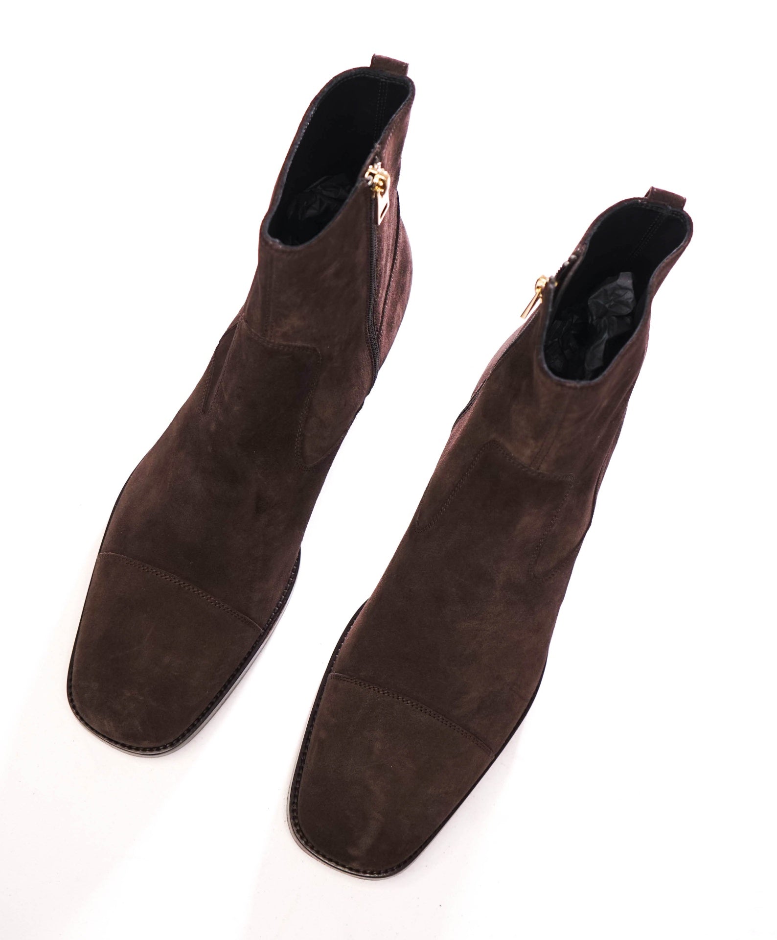 $2,690 TOM FORD - COCO Brown Supple Suede Boots - US 12 (11.5 TF)