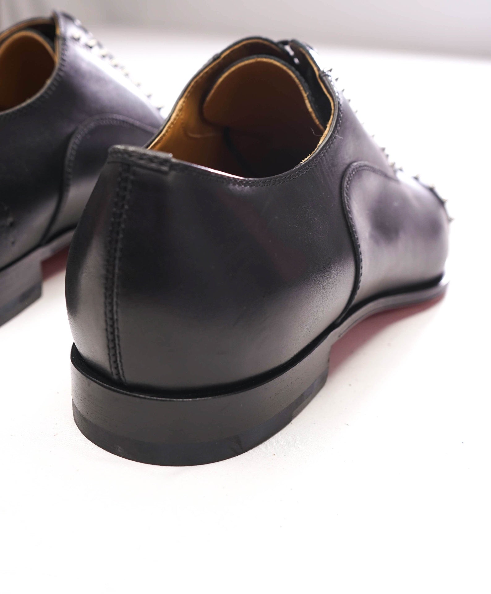 $1,200 CHRISTIAN LOUBOUTIN - *CLOOCLOO* Black Spike Oxfords - US 10 (43EU)