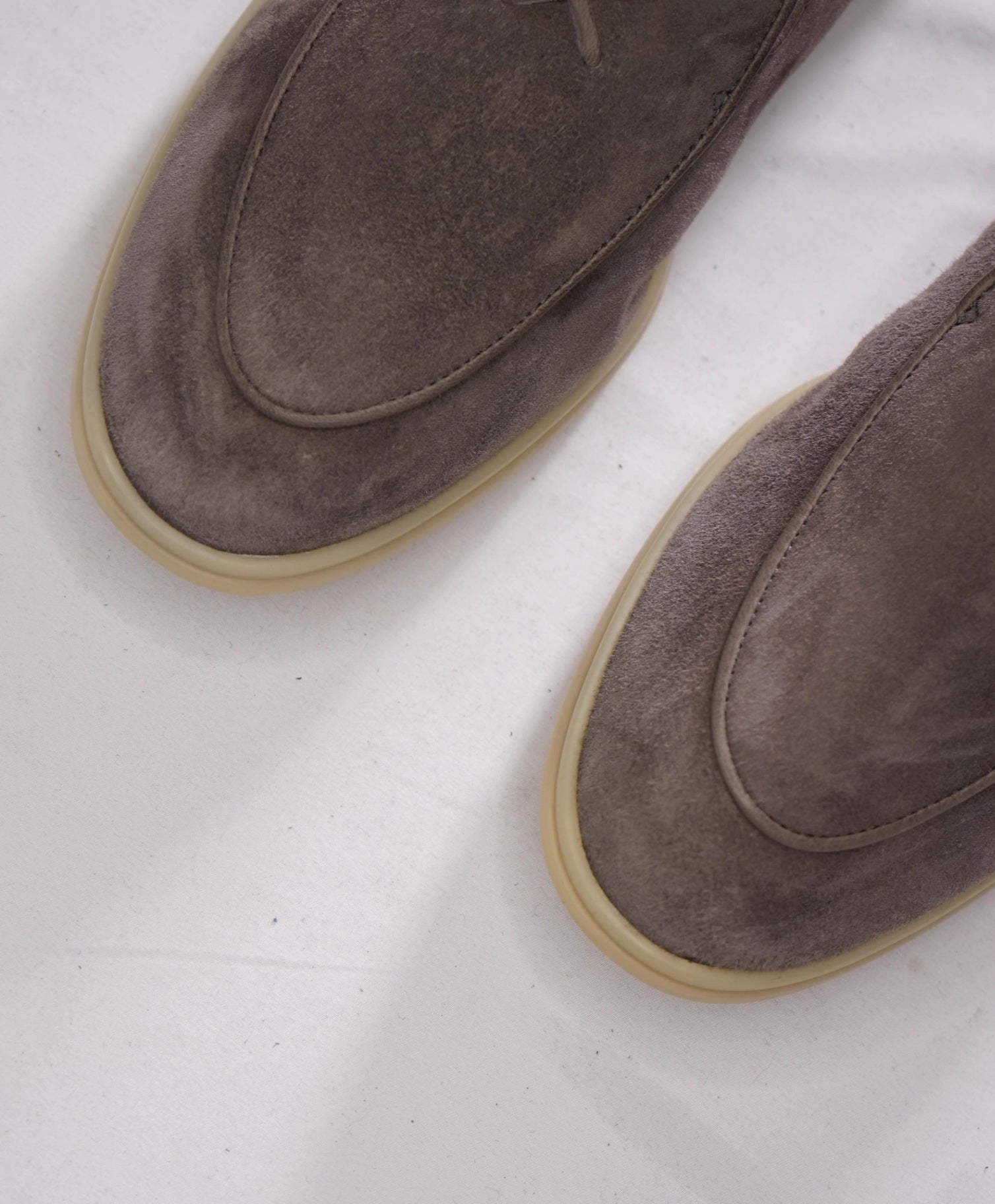 $448 DEL TORO - GRIGIO Viaggo Gray Suede "Summer Walk" Loafers - 8