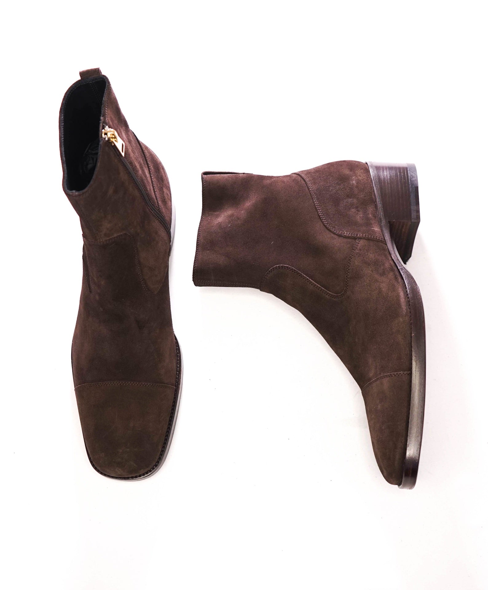 $2,690 TOM FORD - COCO Brown Supple Suede Boots - US 12 (11.5 TF)