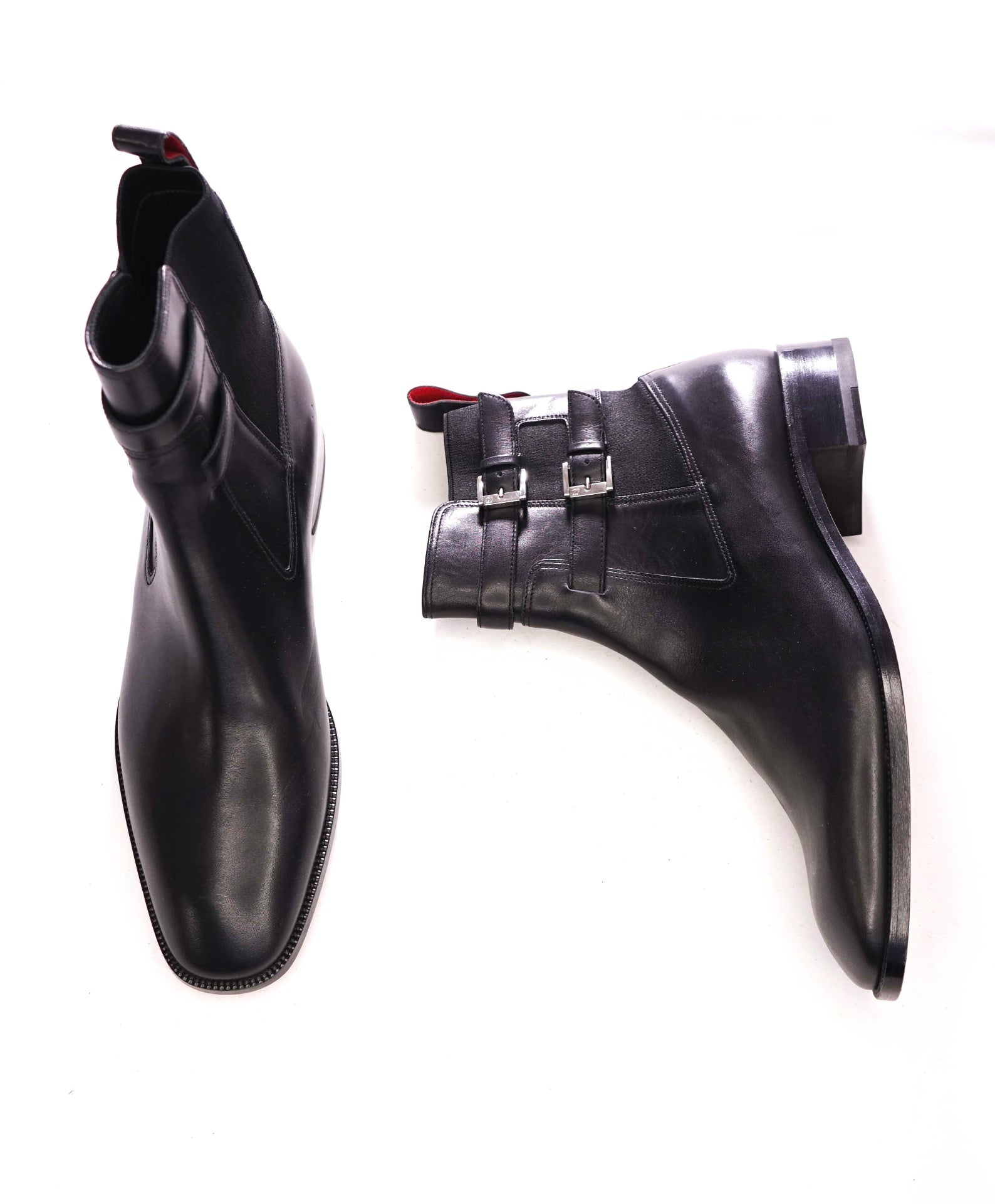 $1,445 CHRISTIAN LOUBOUTIN - Black Leather Boots - US 10 (43EU)