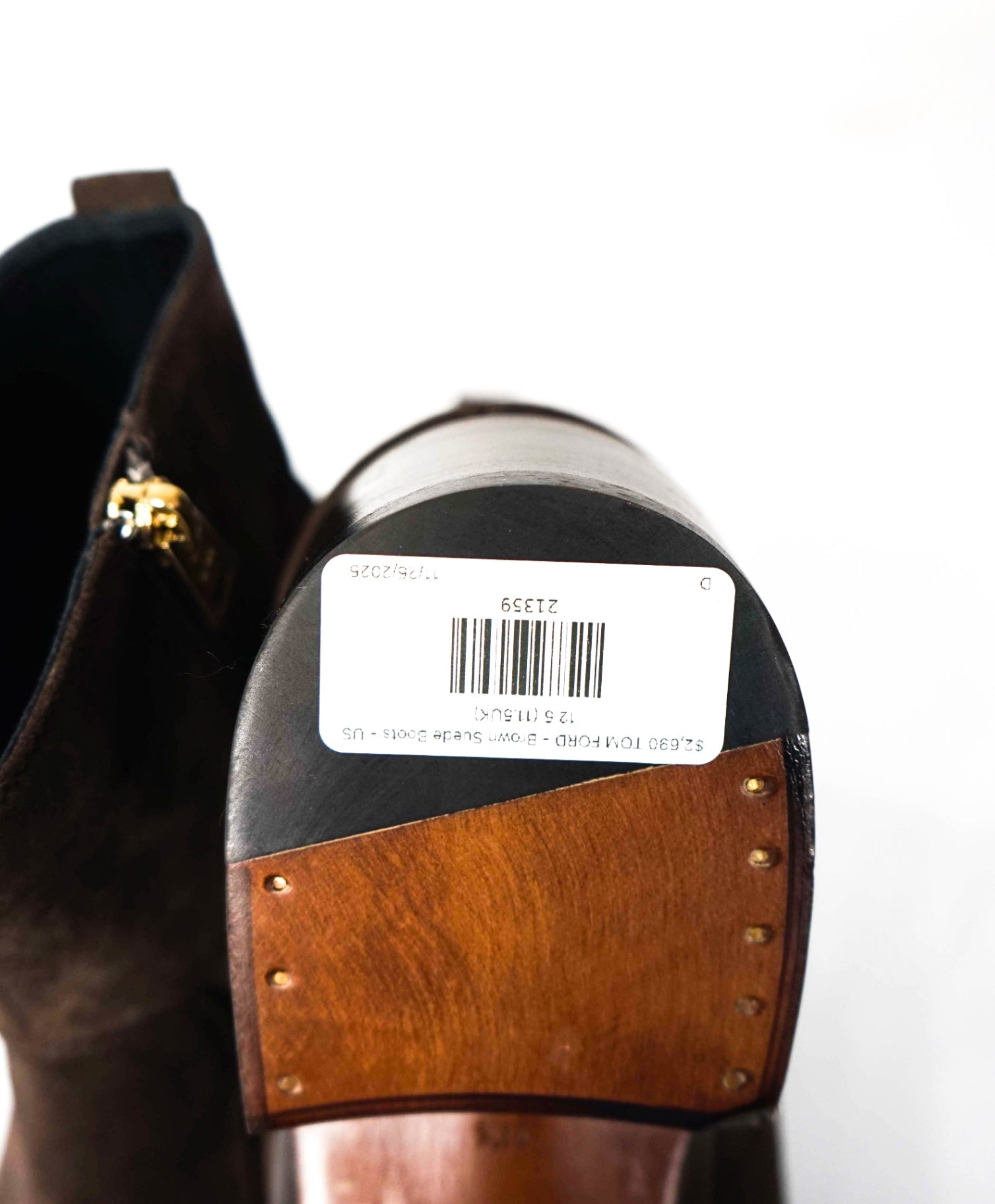 $2,690 TOM FORD - COCO Brown Supple Suede Boots - US 12 (11.5 TF)