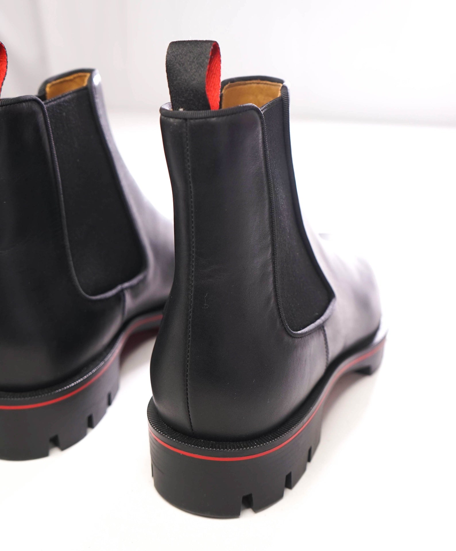 $1,345 CHRISTIAN LOUBOUTIN - Alpinosol Leather Lug Sole Boots - US 10.5 (43.5EU)