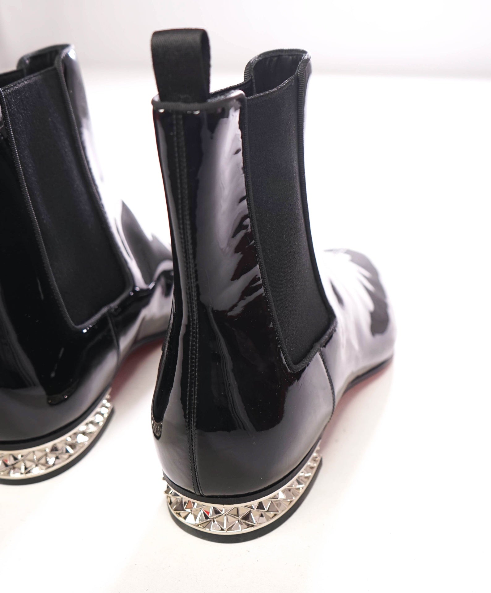 $1,495 CHRISTIAN LOUBOUTIN - Roadyrocks Patent Boots - US 10.5 (43.5EU)