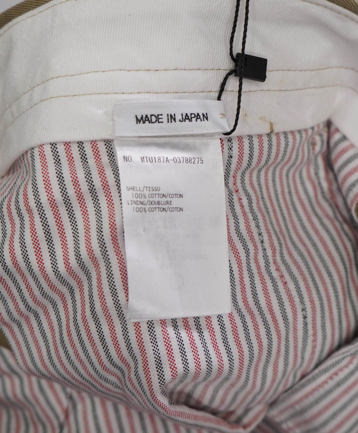 $855 THOM BROWNE - Solid Khaki Chinos - 34W (SZ 3 TB)