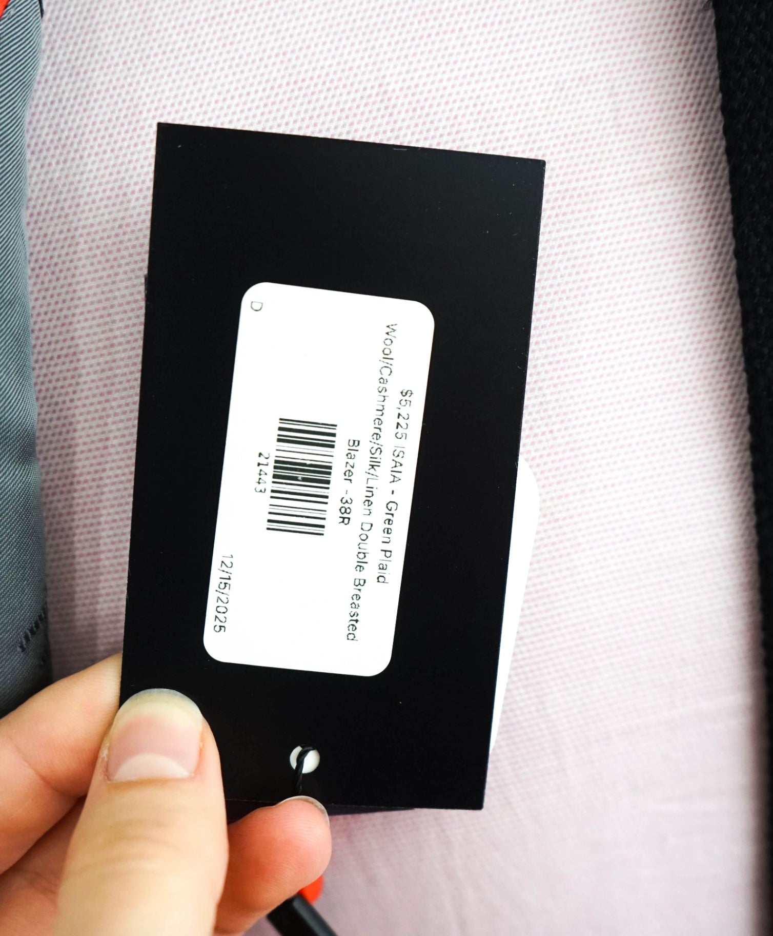 $5,225 ISAIA - Green Cashmere/Silk/Linen Double Breasted Blazer -38R