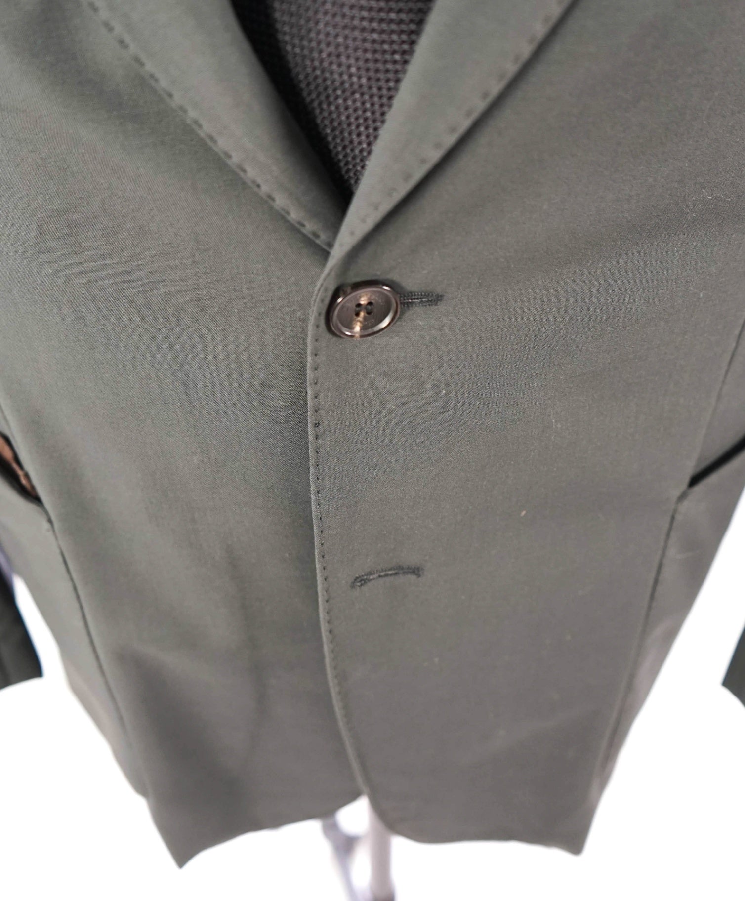 $4,950 ZEGNA - Woven Leather Pocket "ELEMENTS" Blazer Coat - 44R