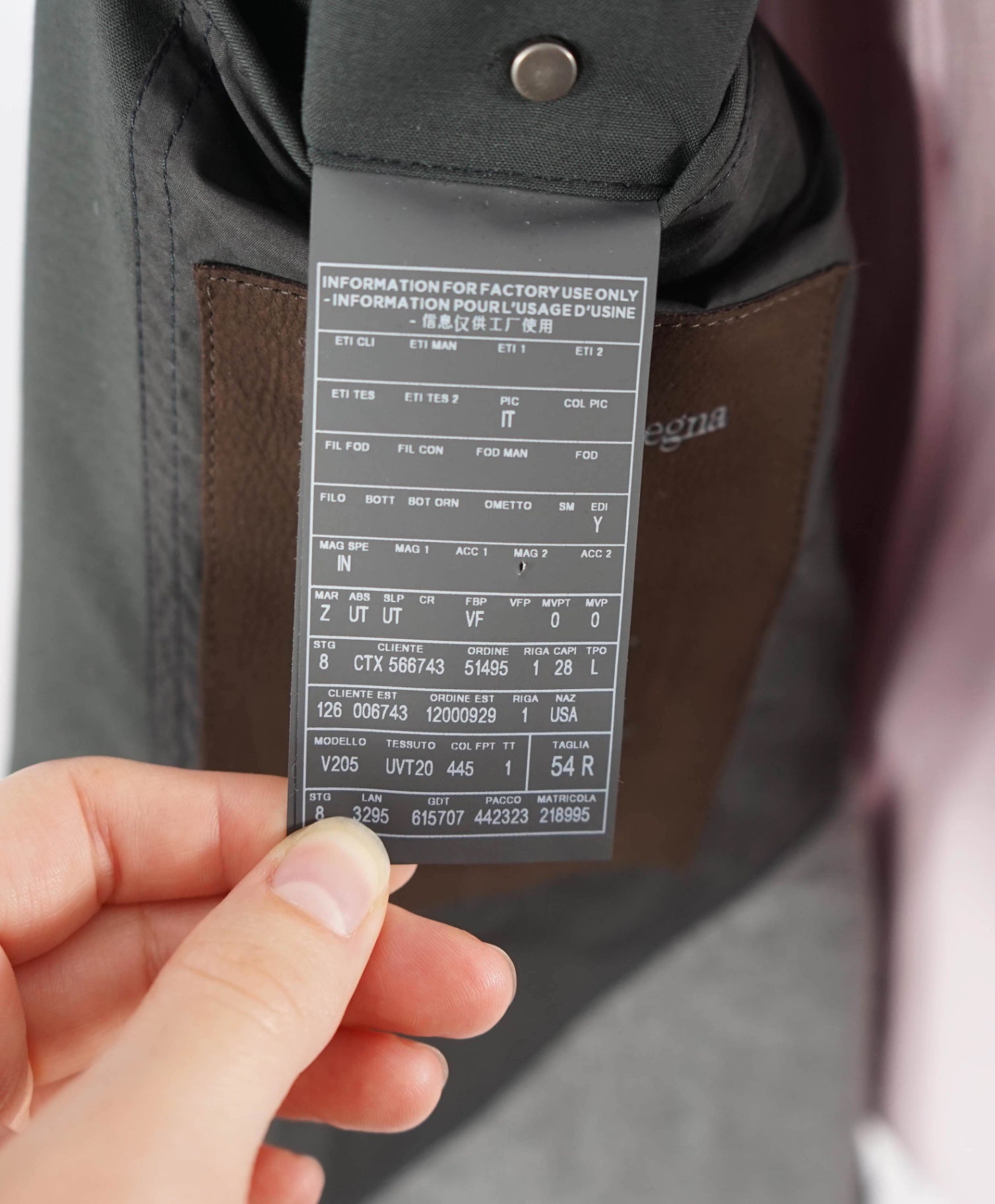 $4,950 ZEGNA - Woven Leather Pocket "ELEMENTS" Blazer Coat - 44R