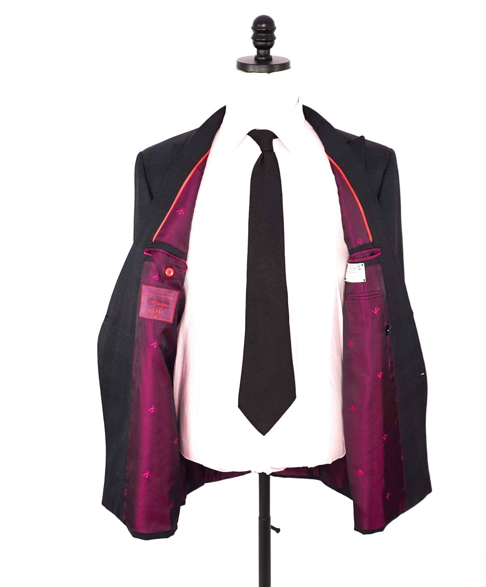 $5,850 ISAIA - Gray Double Breasted Wool Suit - Custom: Fits 40R (52EU Tag)