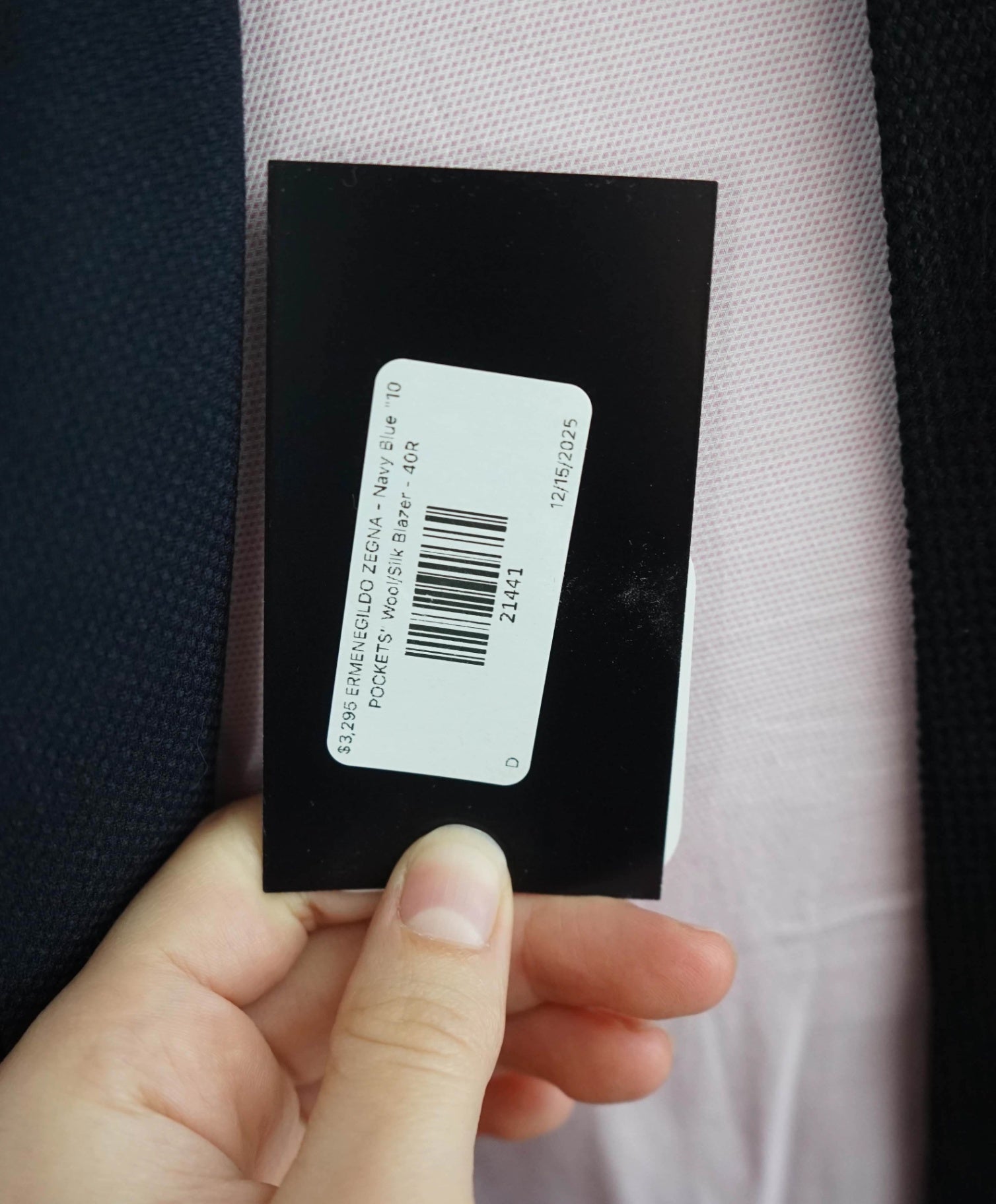 $3,295 ZEGNA - Navy "TROFEO 10 POCKETS" Wool/Silk Blazer - 40R