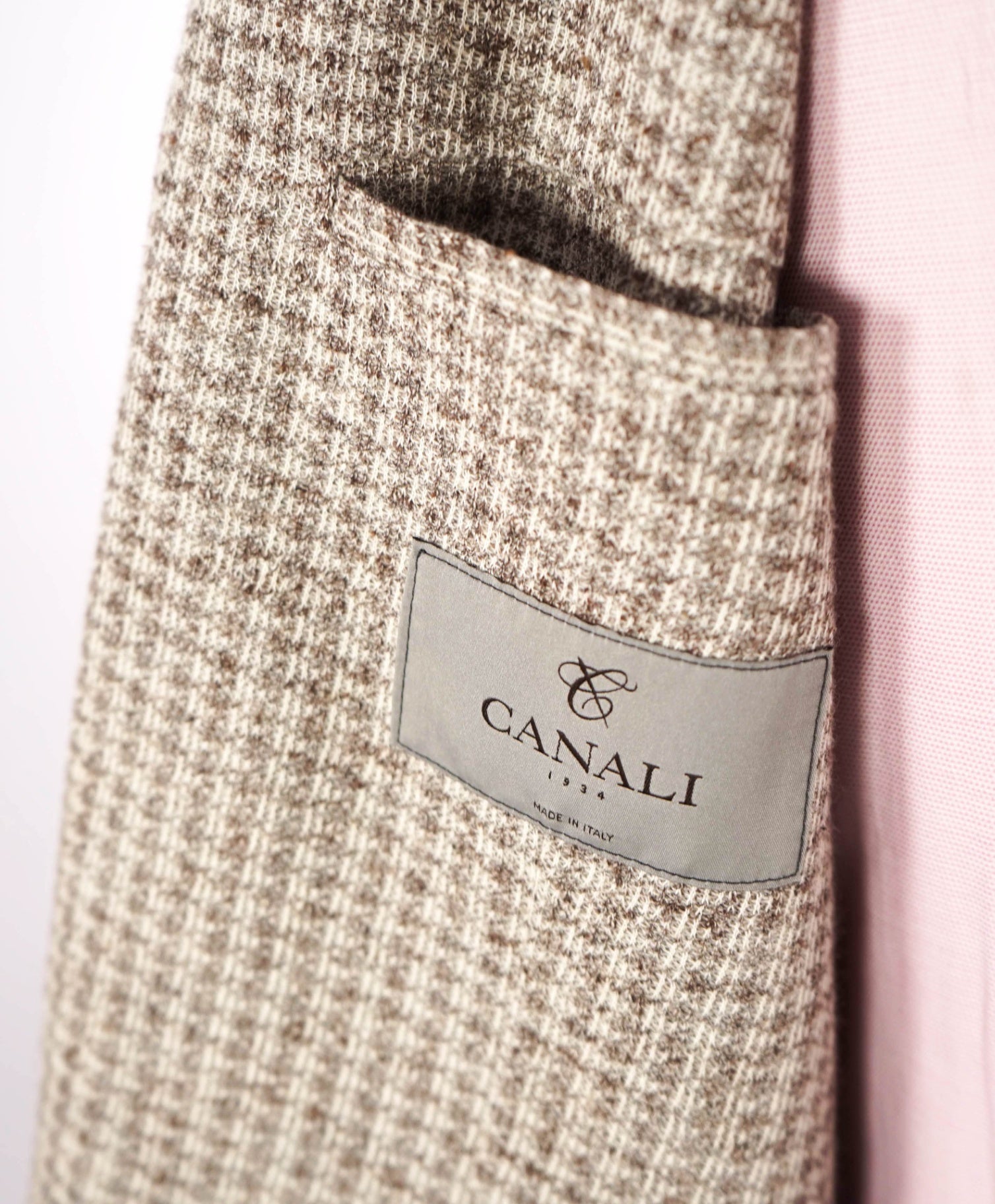 $1,895 CANALI - Textured Beige Cotton/Linen Sport Coat - 42R
