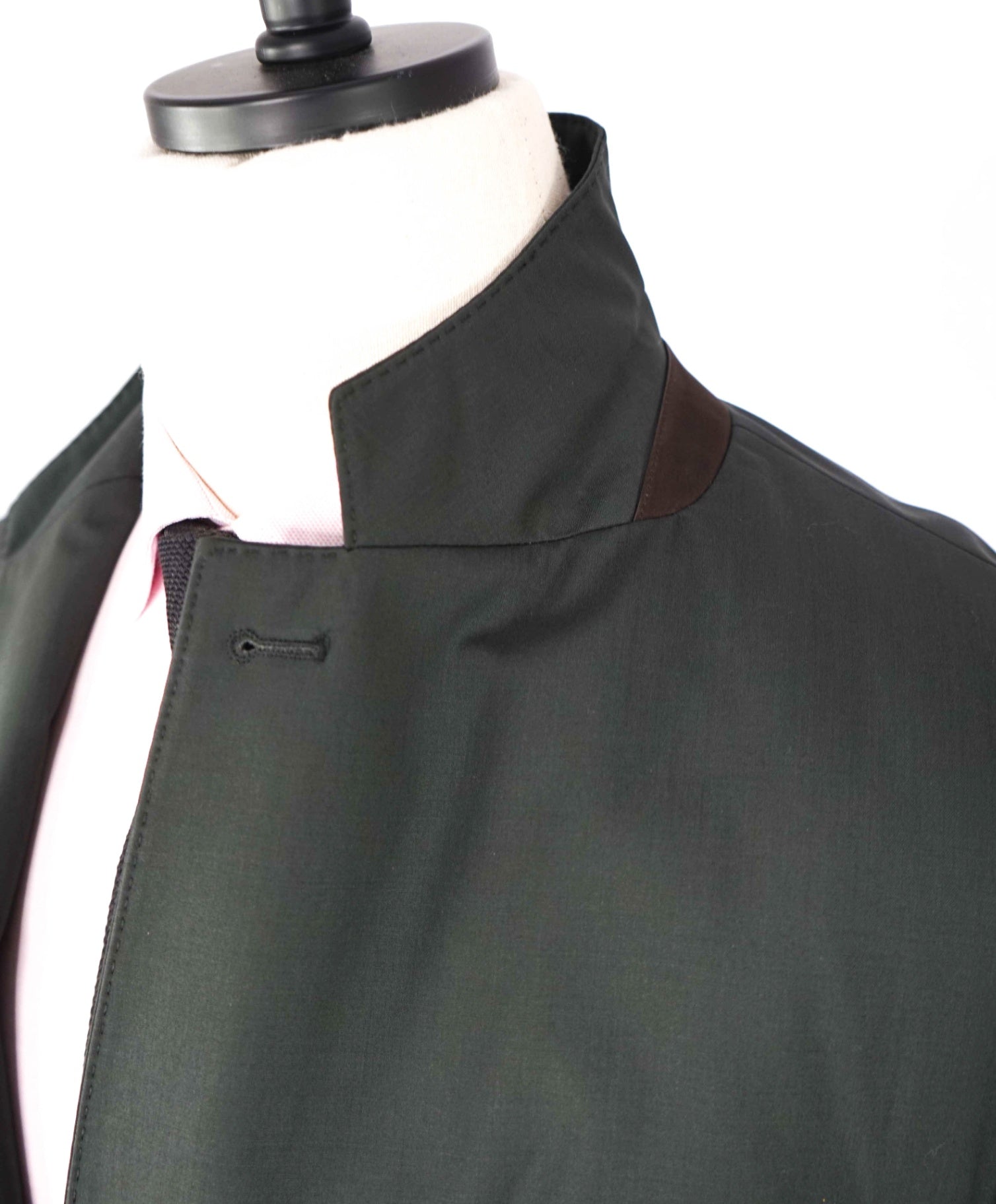 $4,950 ZEGNA - Woven Leather Pocket "ELEMENTS" Blazer Coat - 44R