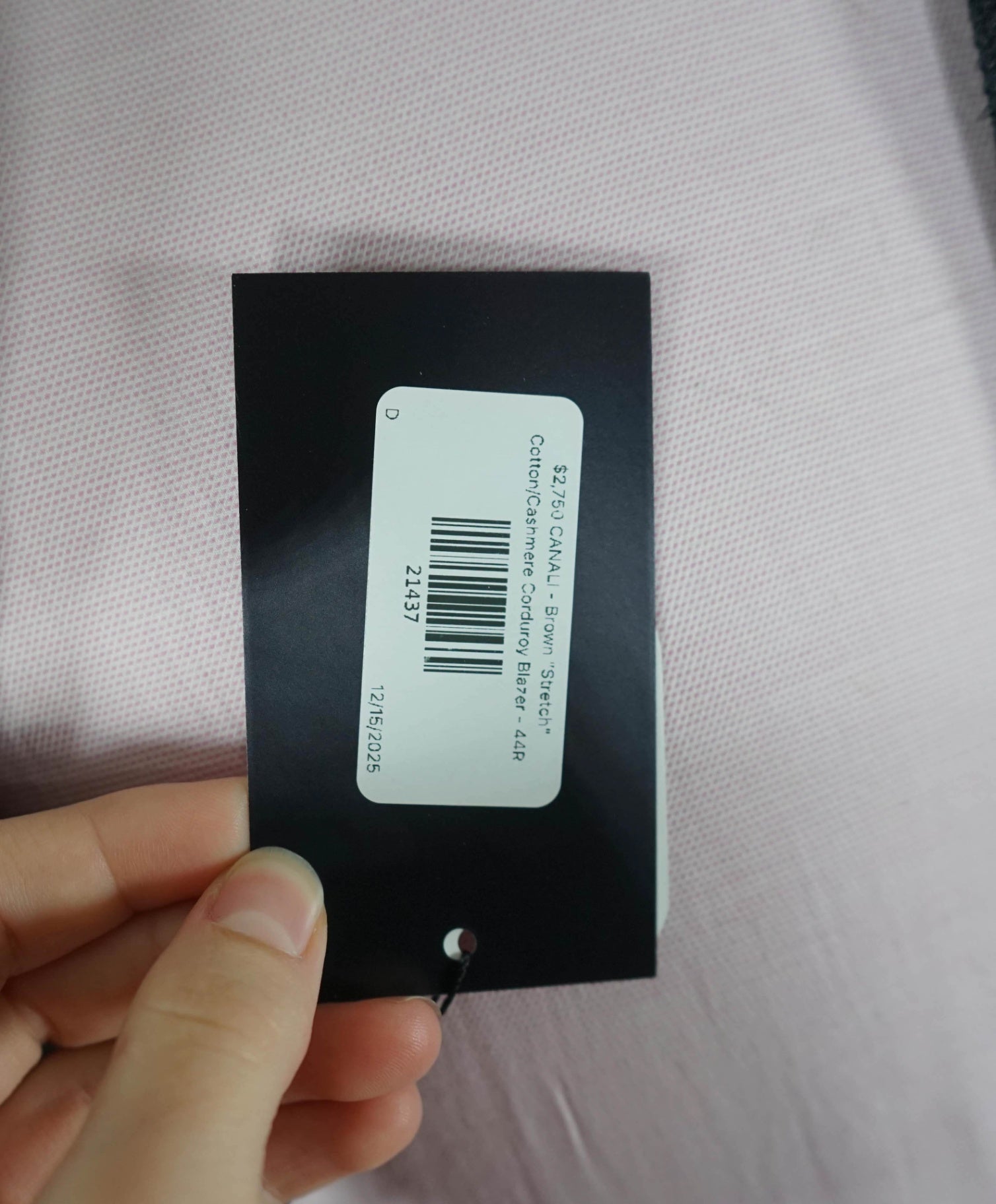 $2,750 CANALI - Brown "Stretch" Cotton/Cashmere Corduroy Blazer - 44R