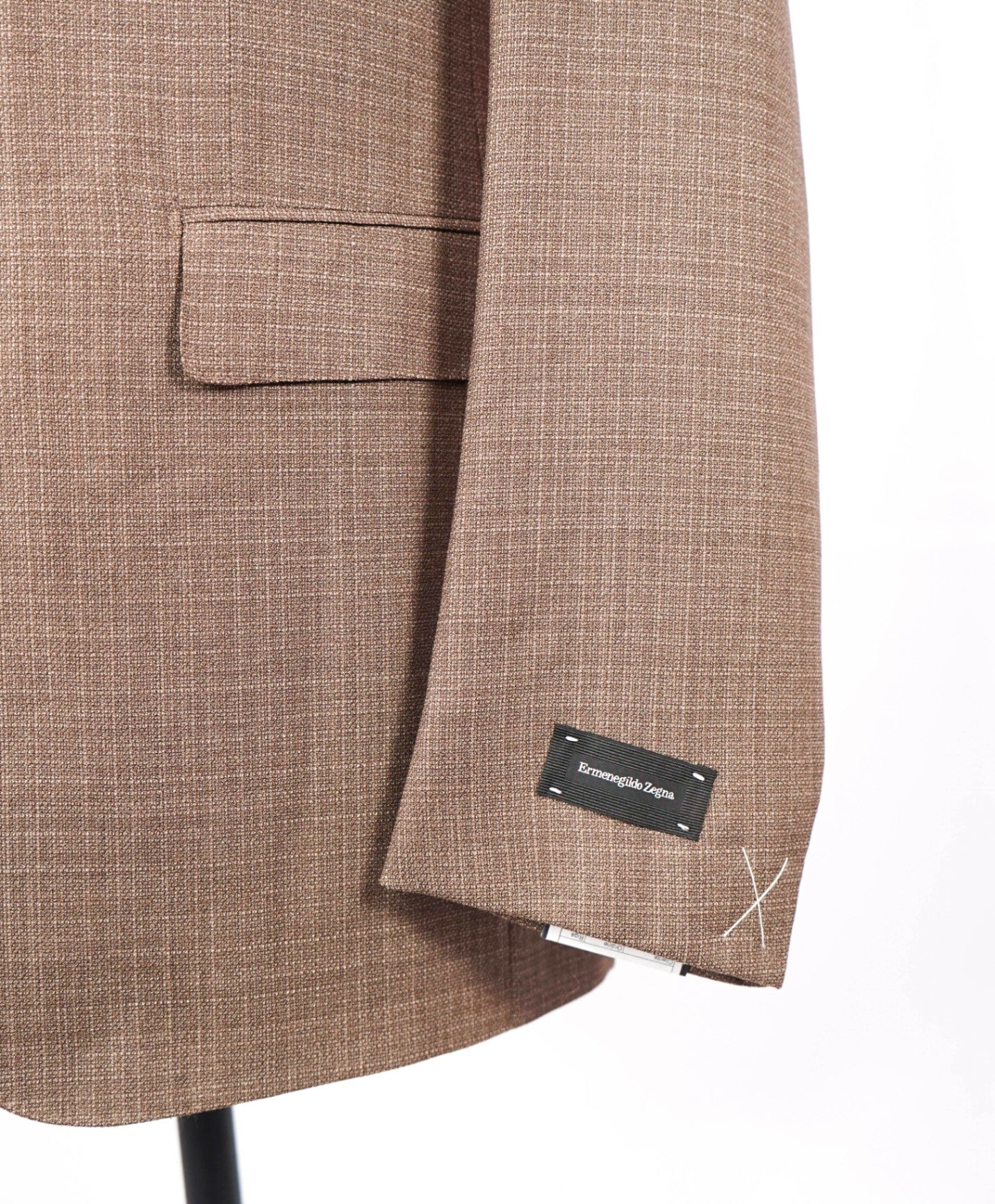 $3,295 ZEGNA - "High Performance" Solid Brown Wool Blazer - 44L