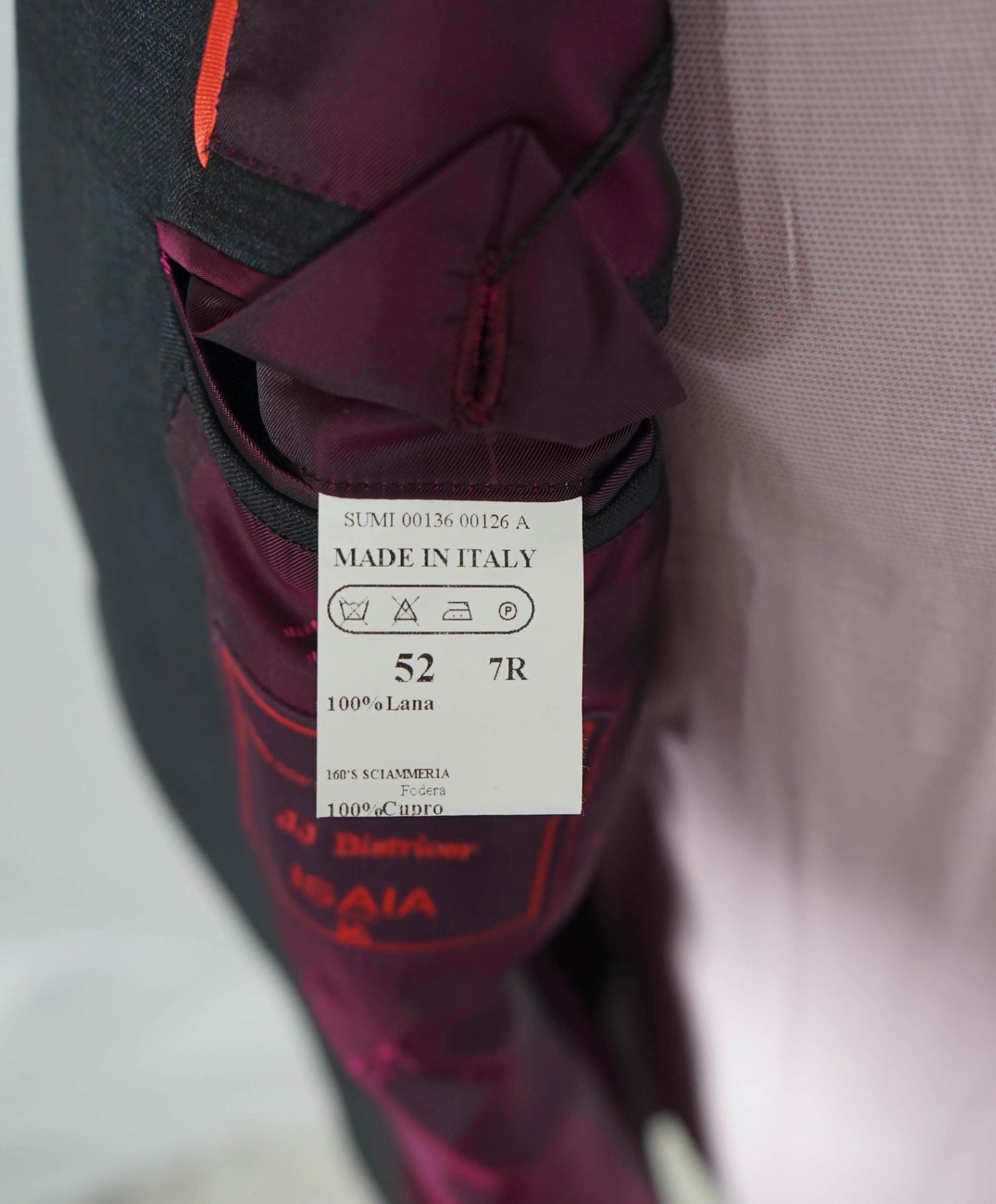 $5,850 ISAIA - Gray Double Breasted Wool Suit - Custom: Fits 40R (52EU Tag)