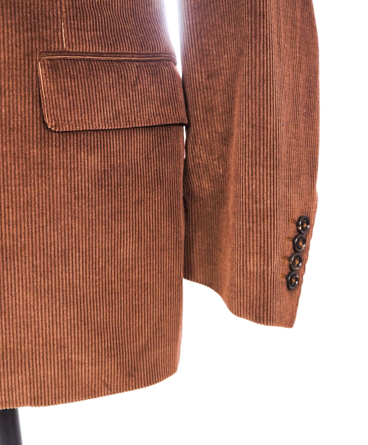 $2,750 CANALI - Brown "Stretch" Cotton/Cashmere Corduroy Blazer - 44R