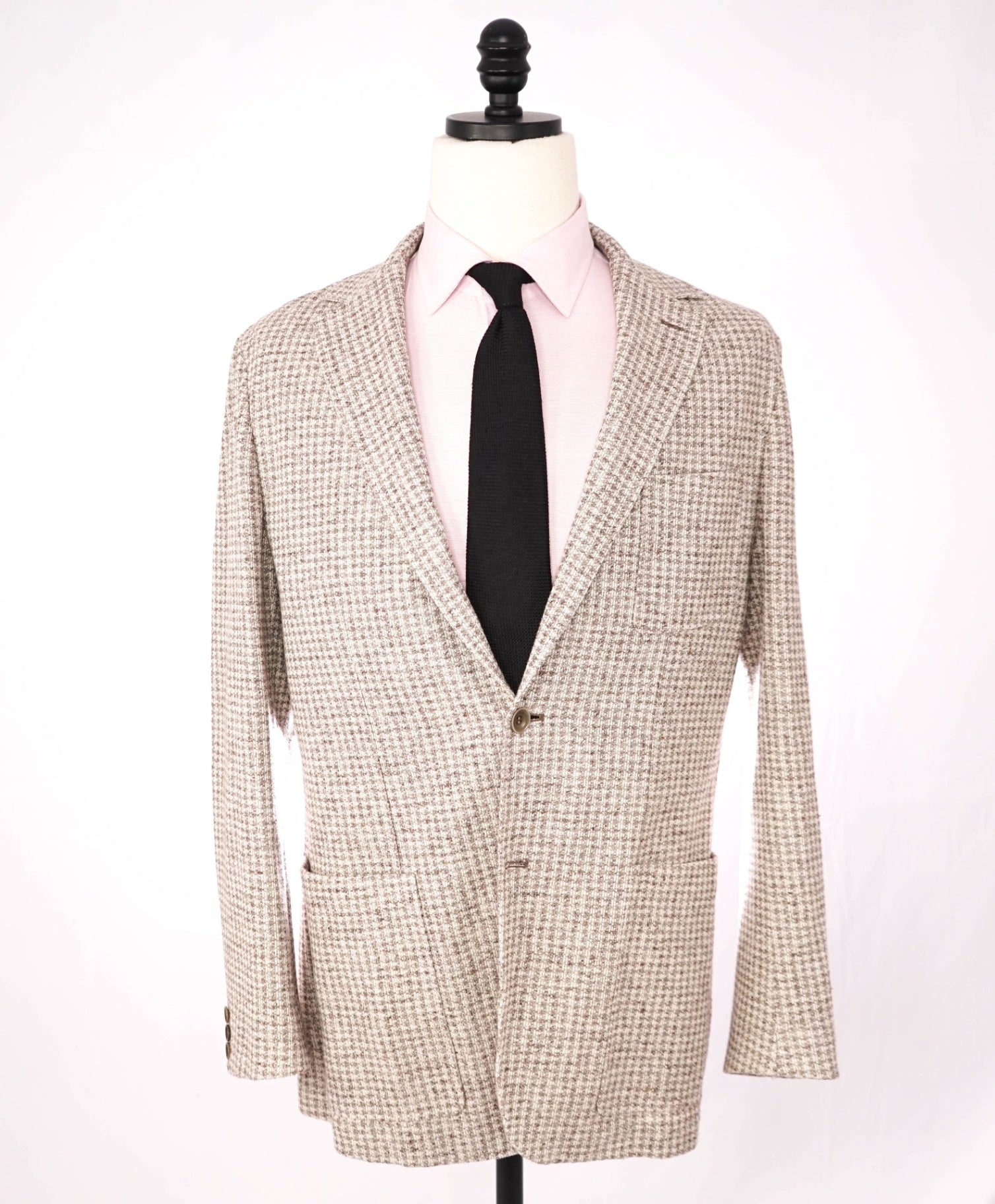 $1,895 CANALI - Textured Beige Cotton/Linen Sport Coat - 42R